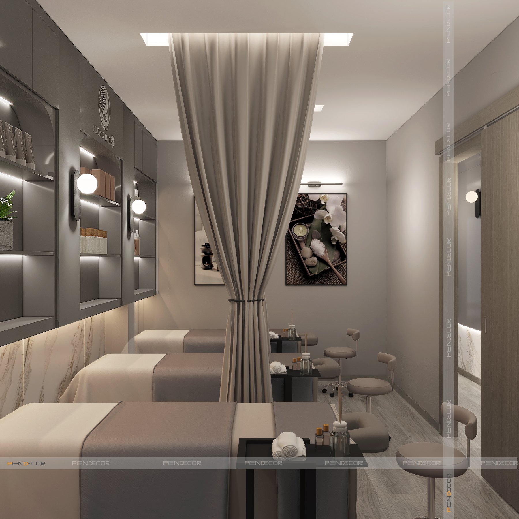 Thiết Kế Shop Hương Đào Spa