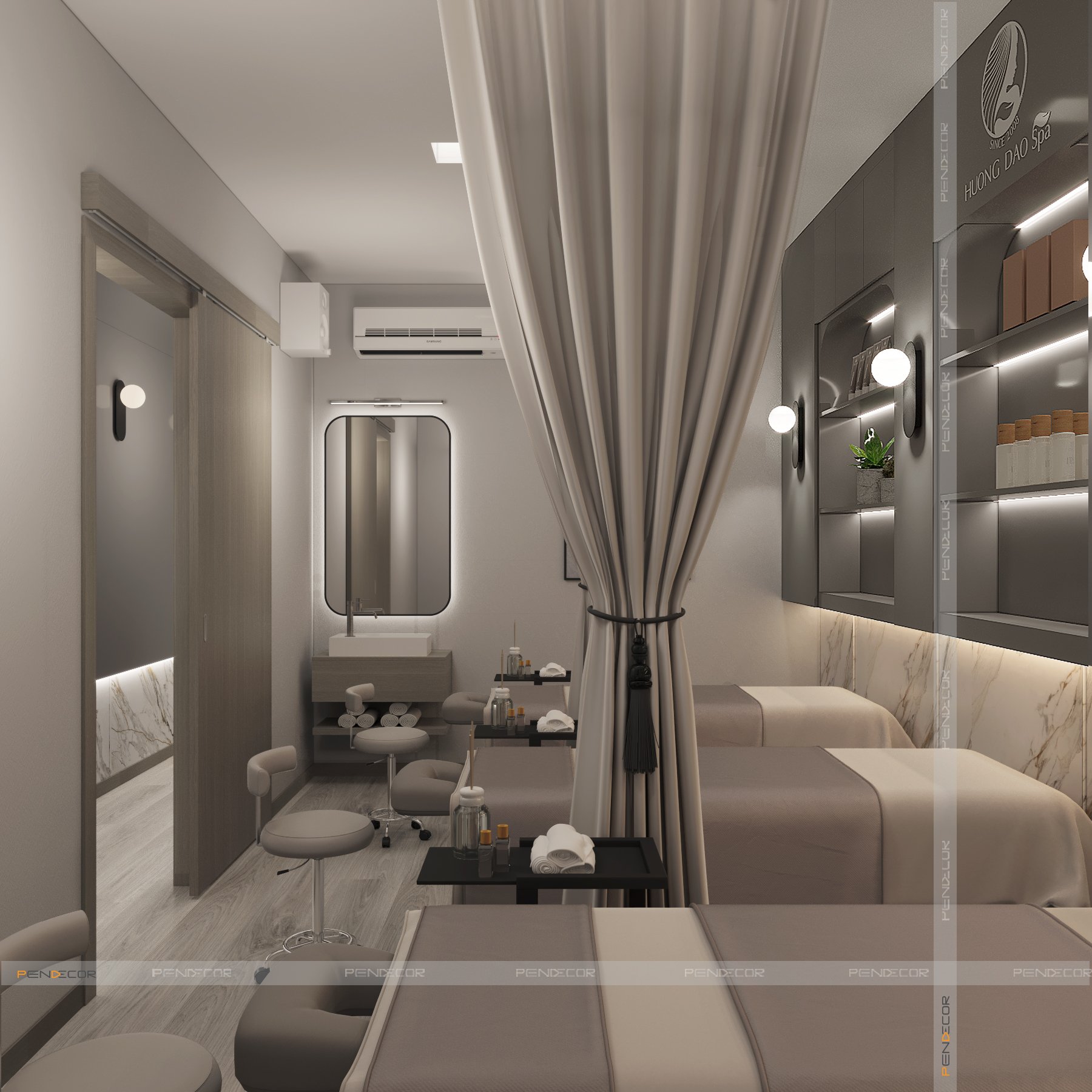 Thiết Kế Shop Hương Đào Spa