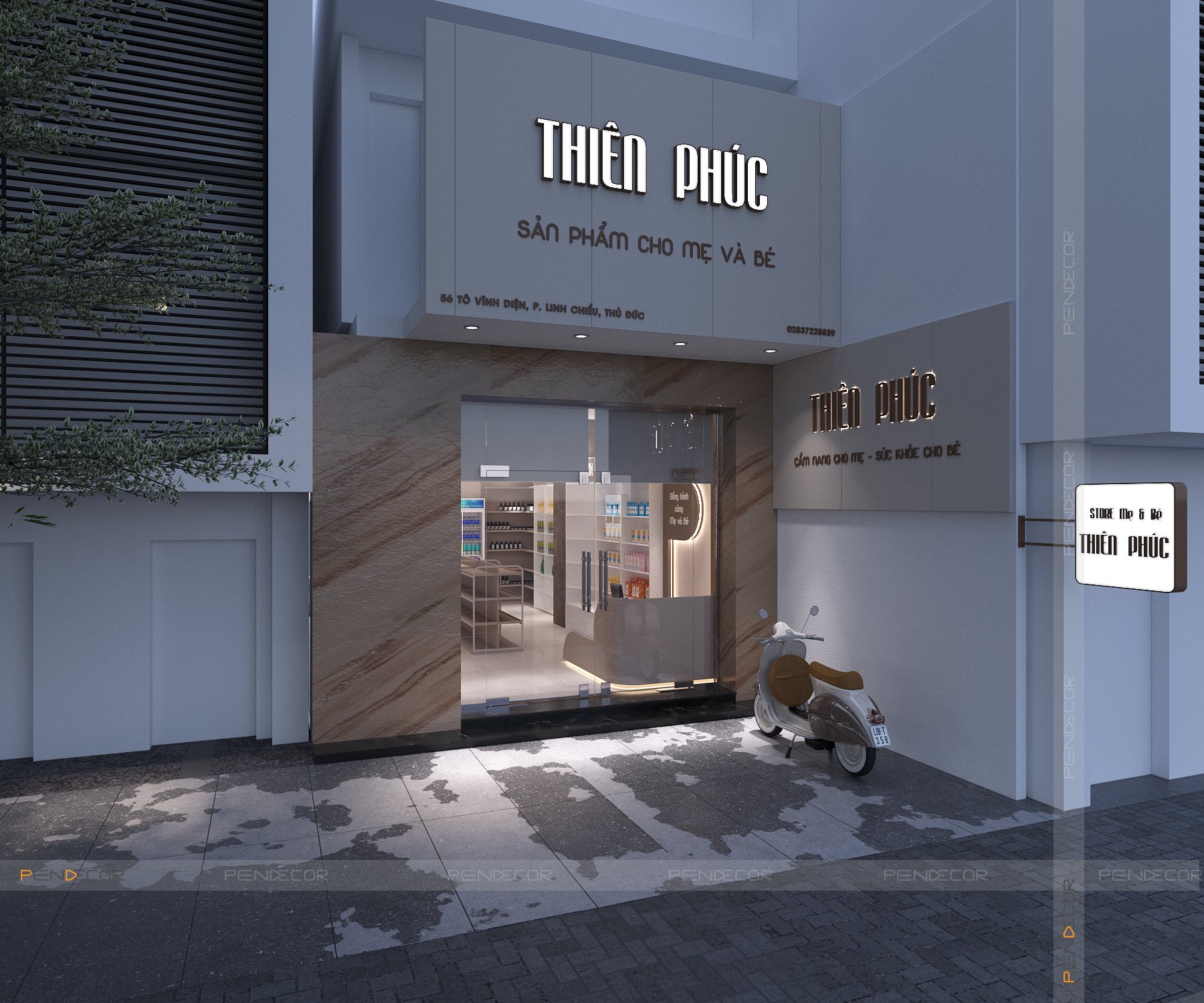Thiết Kế Shop Mẹ và Bé Thiên Phúc