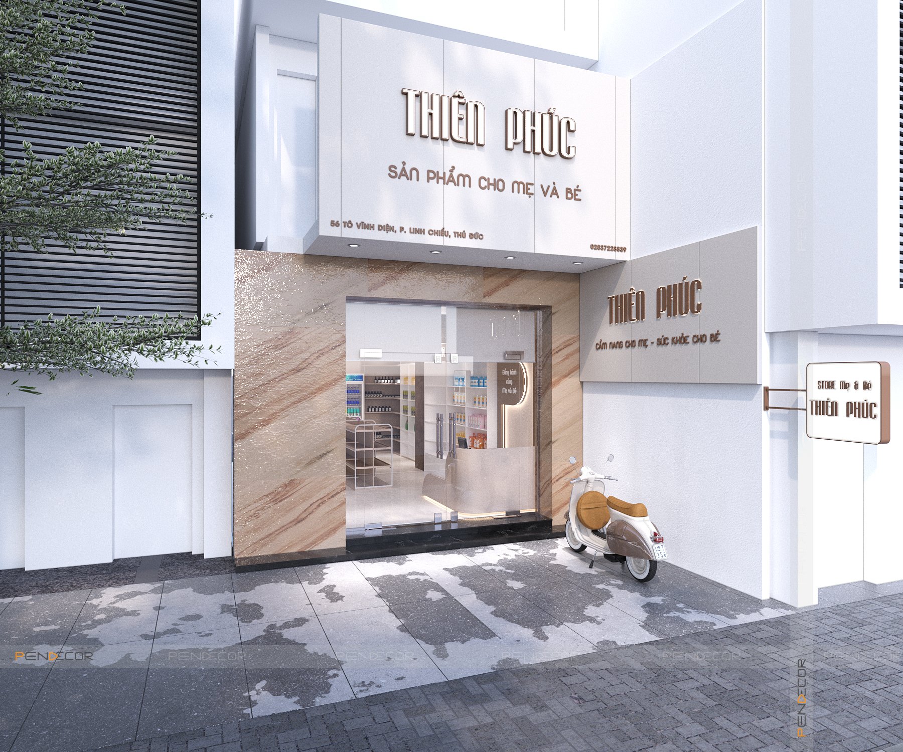 Thiết Kế Shop Mẹ và Bé Thiên Phúc