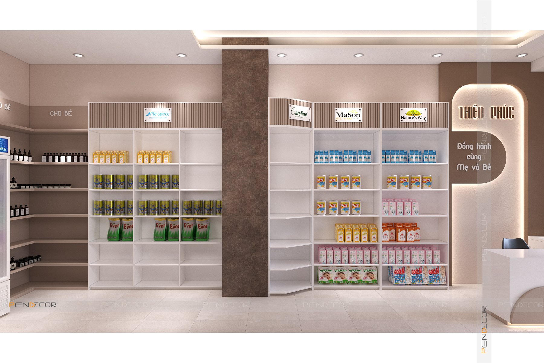 Thiết Kế Shop Mẹ và Bé Thiên Phúc