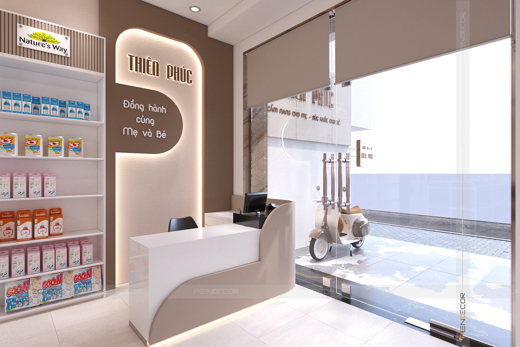 Thiết Kế Shop Mẹ và Bé Thiên Phúc