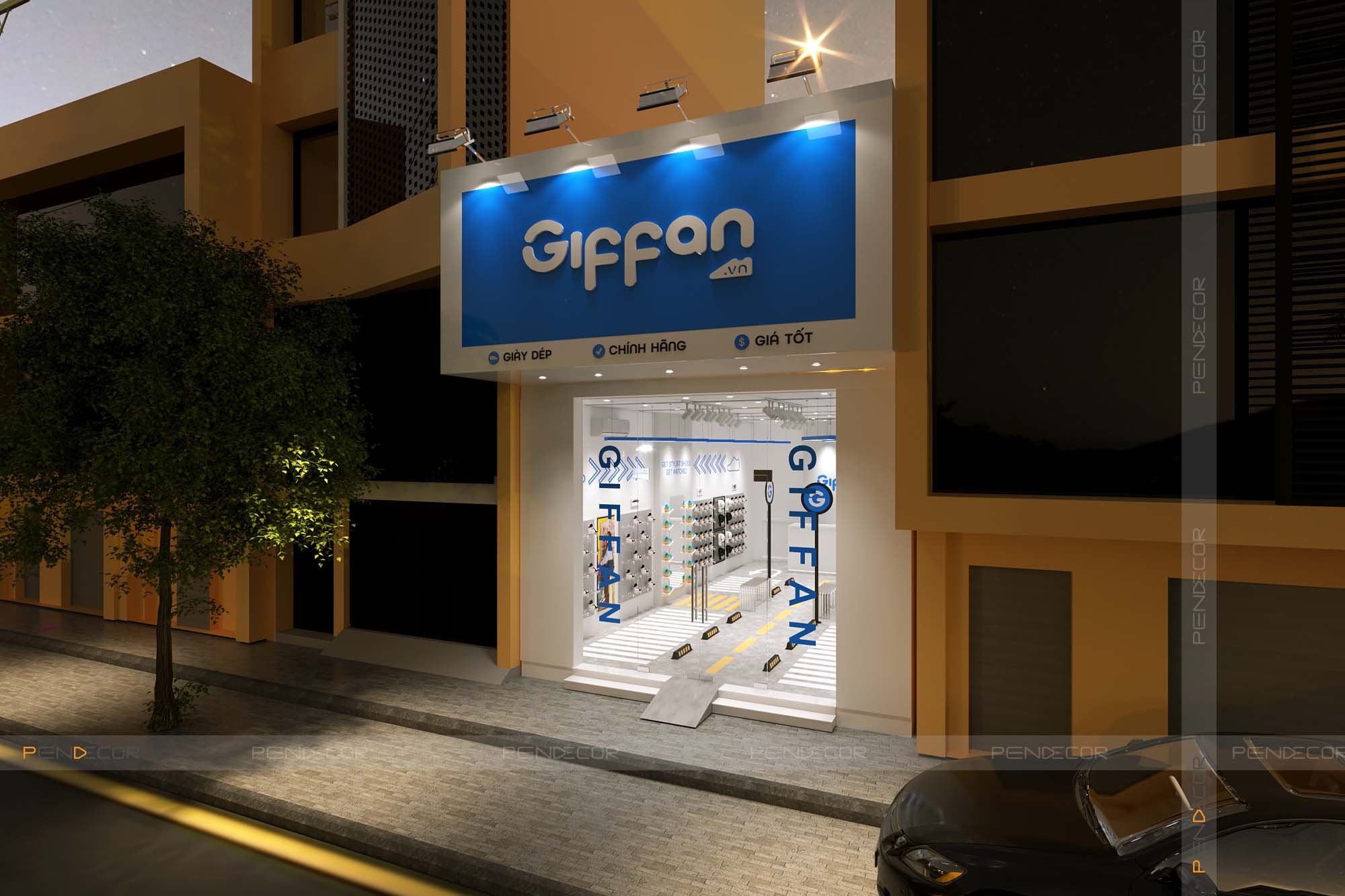 Thiết Kế Shop Giày Dép Giffan