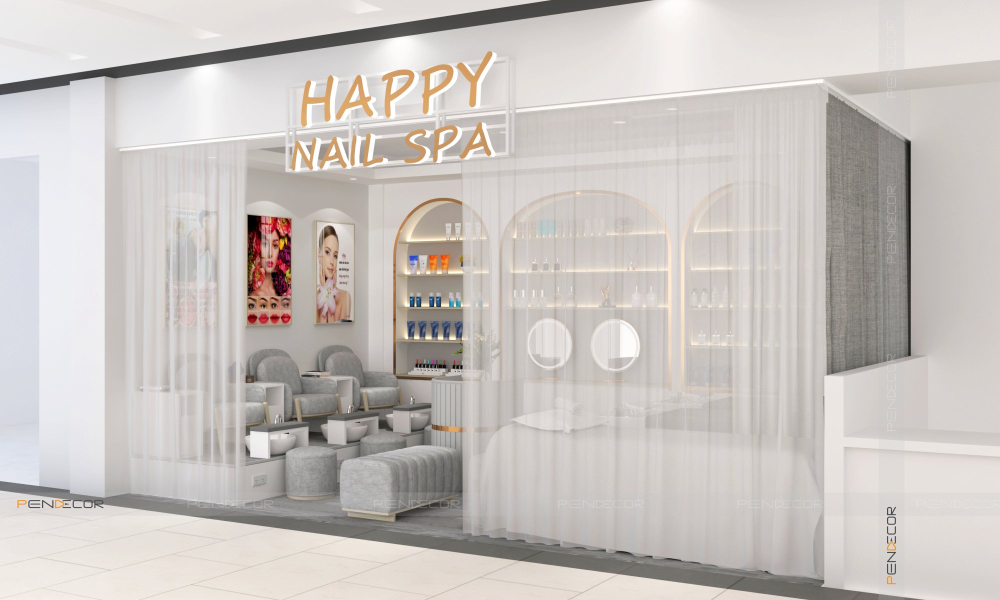 Thiết Kế Shop Happy Spa Nail