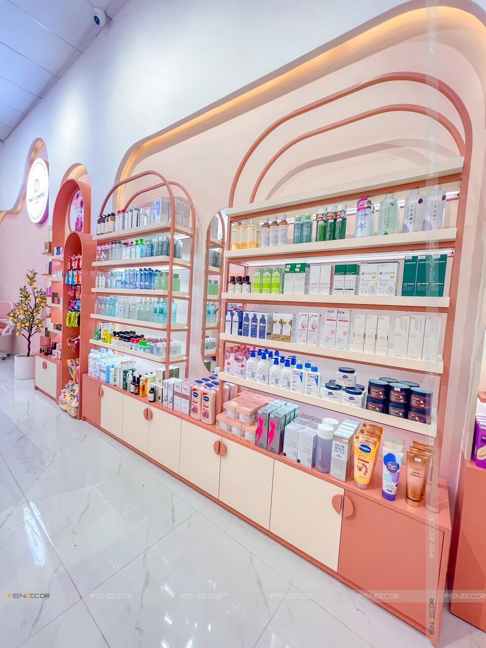 Thi Công Shop Mỹ Phẩm Rom's cosmetic