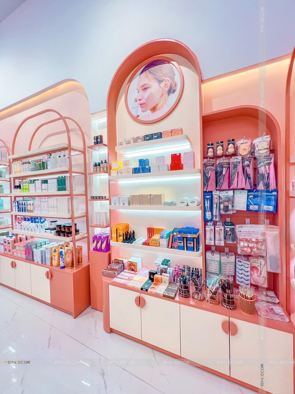 Thi Công Shop Mỹ Phẩm Rom's cosmetic