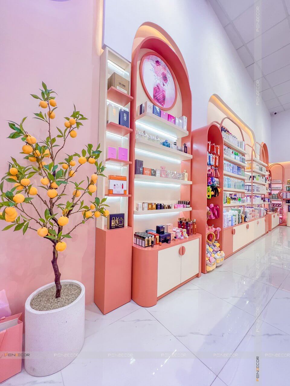 Thi Công Shop Mỹ Phẩm Rom's cosmetic