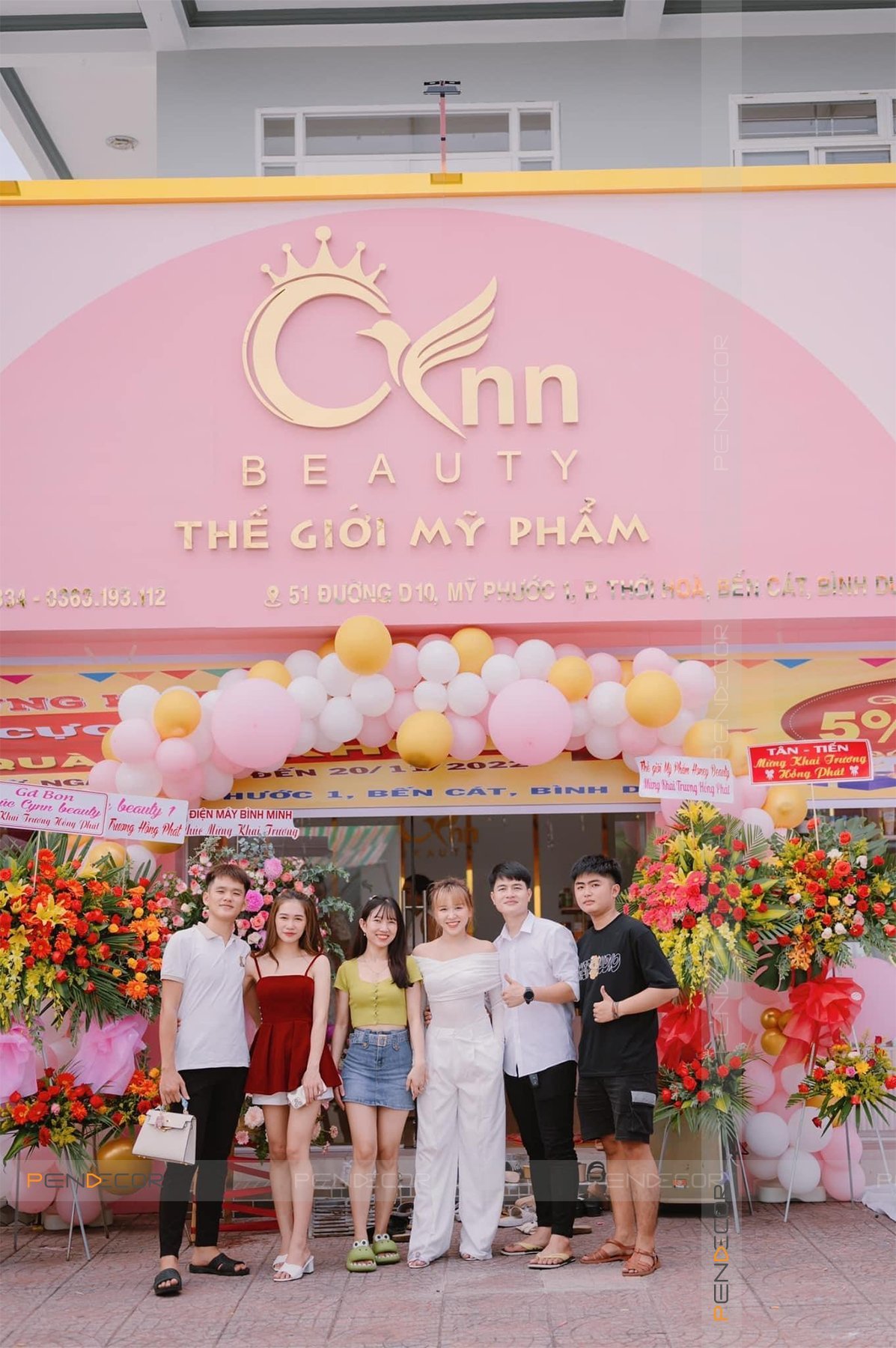 Thi Công Shop Mỹ Phẩm Cynn