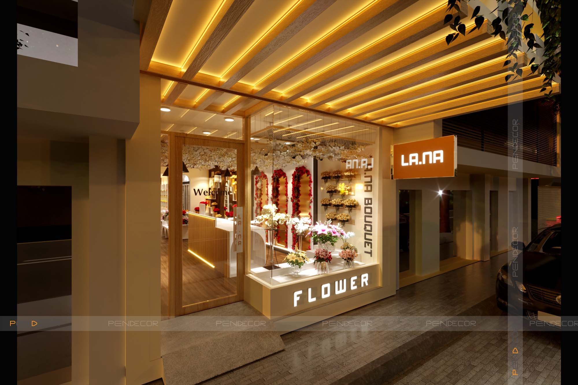 Thiết Kế Shop Hoa và Trái Cây LANA