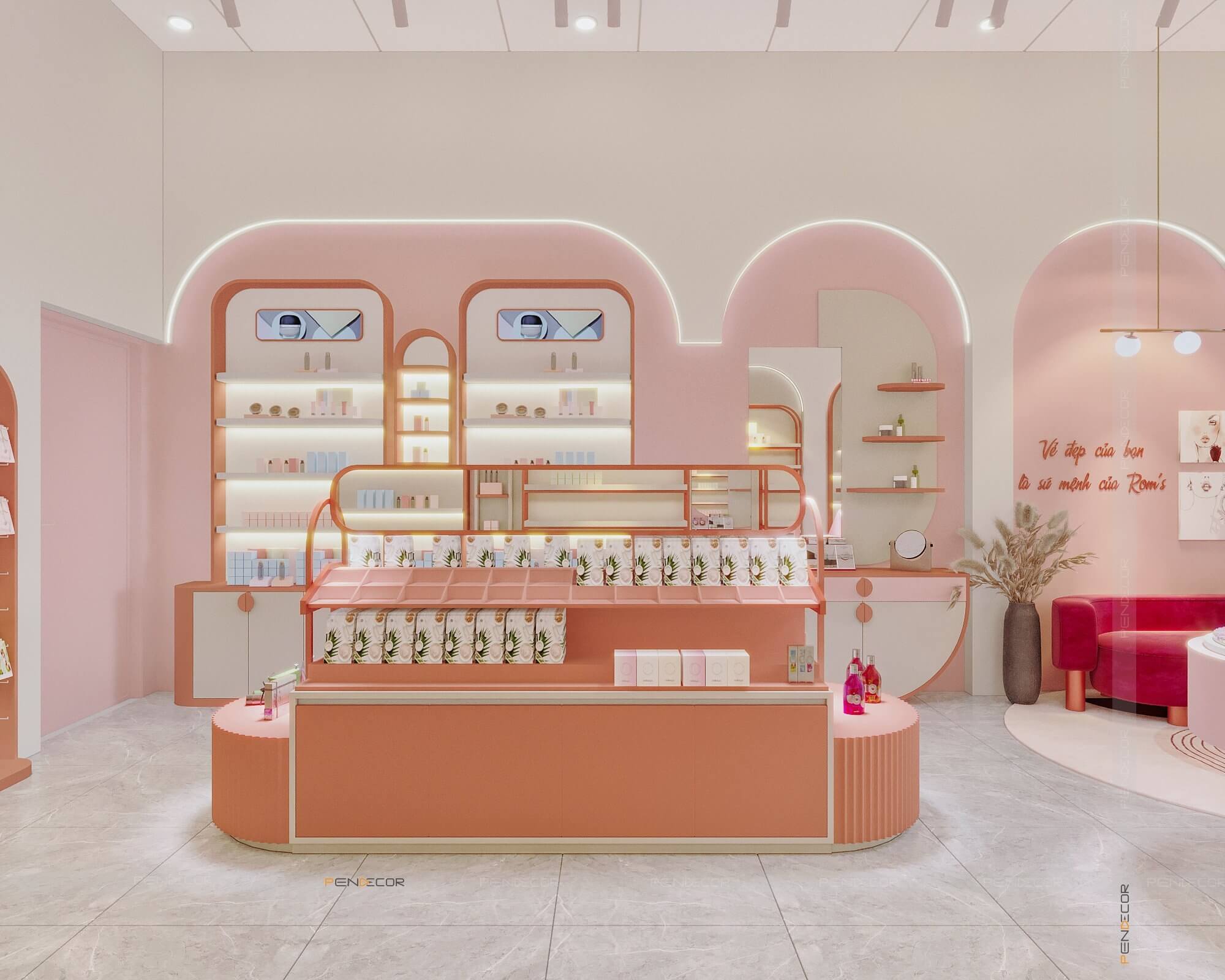 Thiết Kế Shop Mỹ Phẩm Rom's Cosmetics