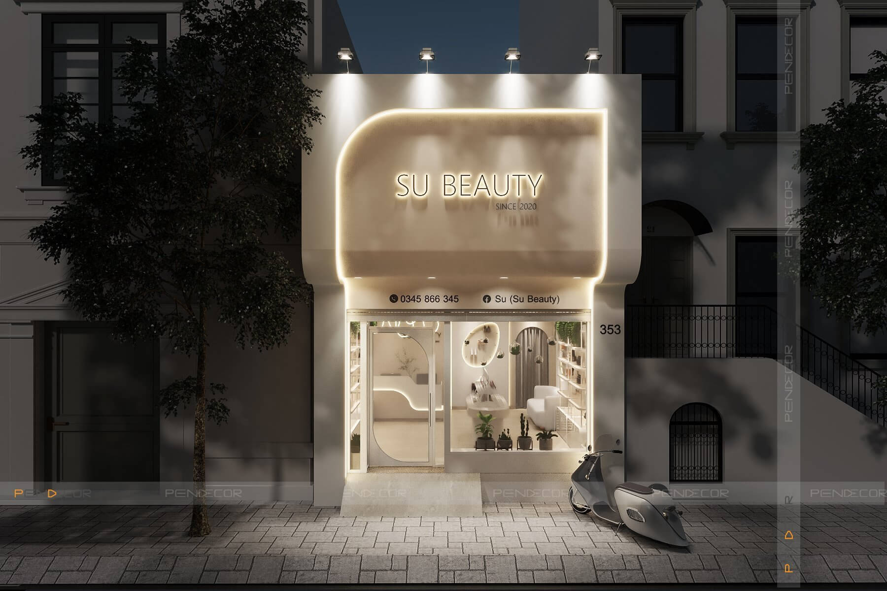 Thiết Kế Shop Mỹ Phẩm Su Beauty