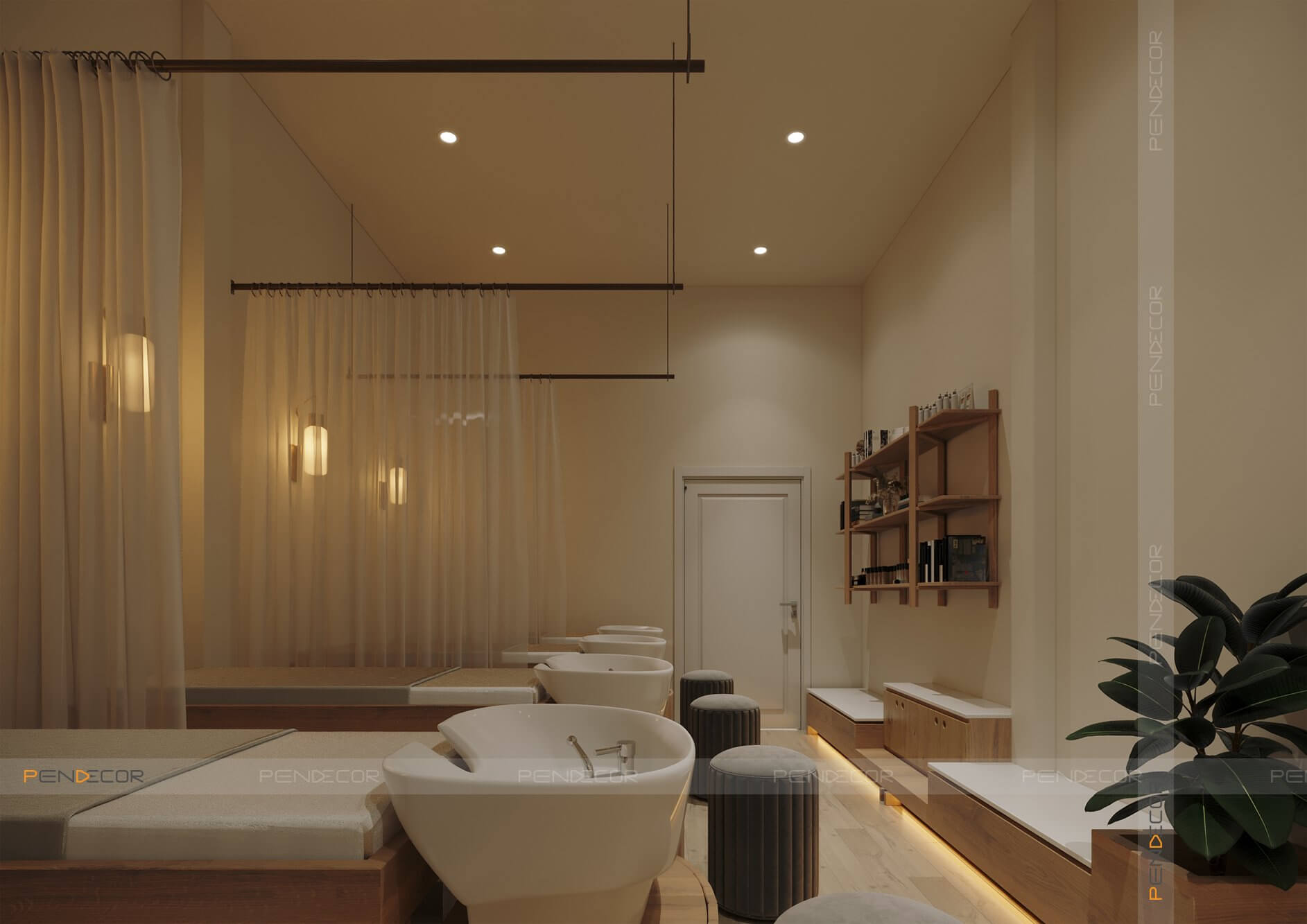 Thiết Kế Spa Gội Đầu