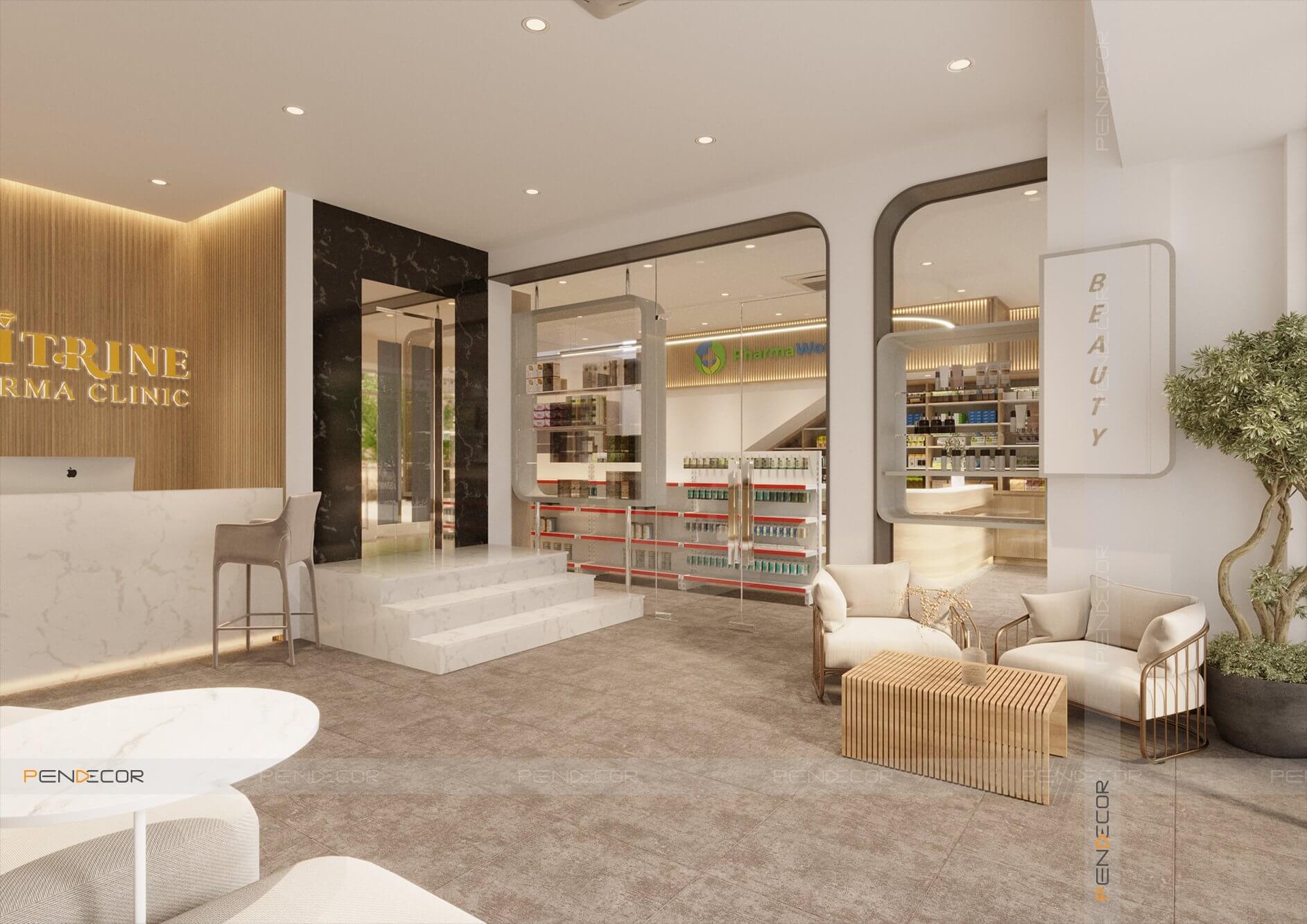 Thiết kế Spa Nhà Thuốc Citrine Derma Clinic
