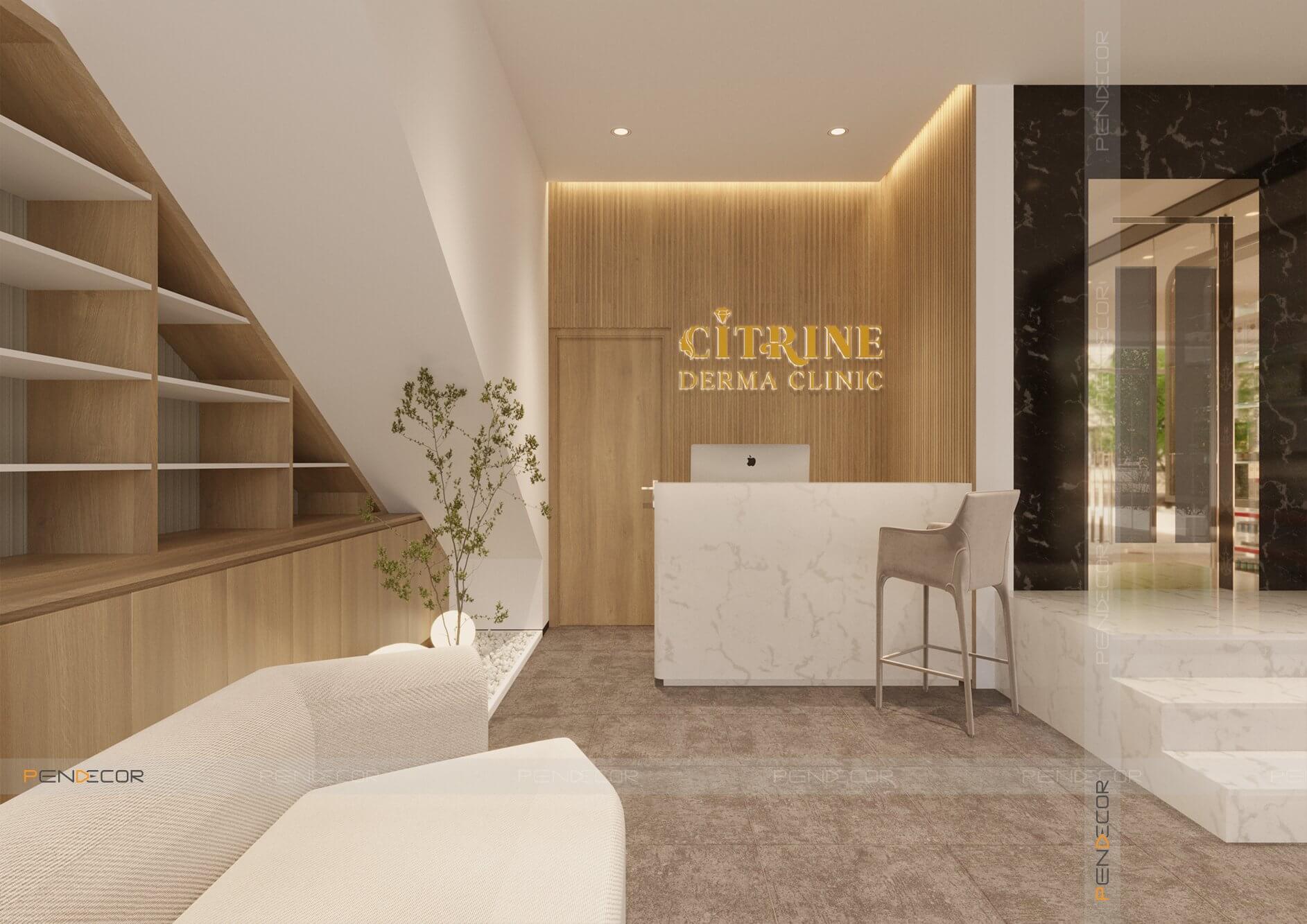 Thiết kế Spa Nhà Thuốc Citrine Derma Clinic