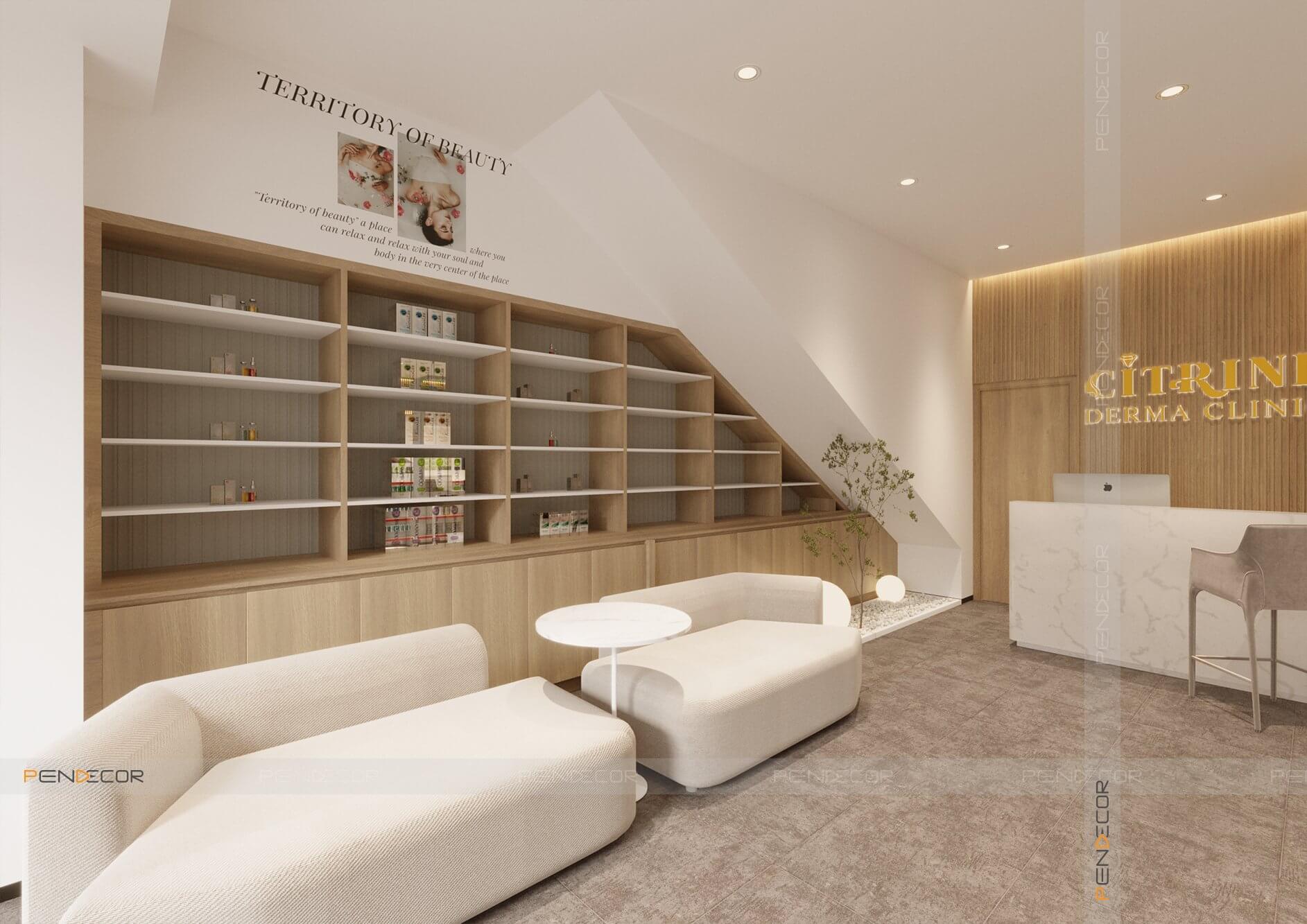 Thiết kế Spa Nhà Thuốc Citrine Derma Clinic