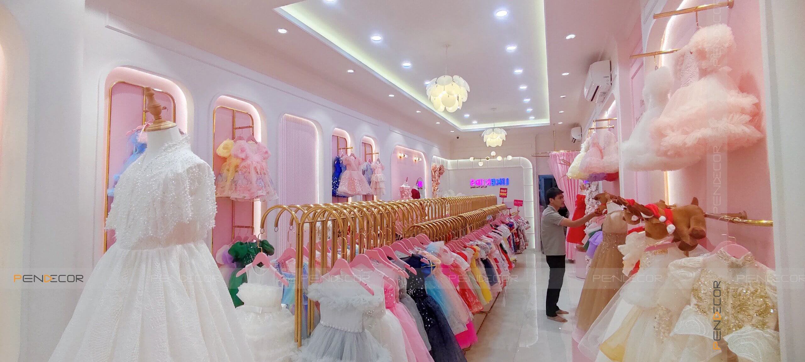 Thi Công Shop Thời Trang Trẻ Em Like Kids