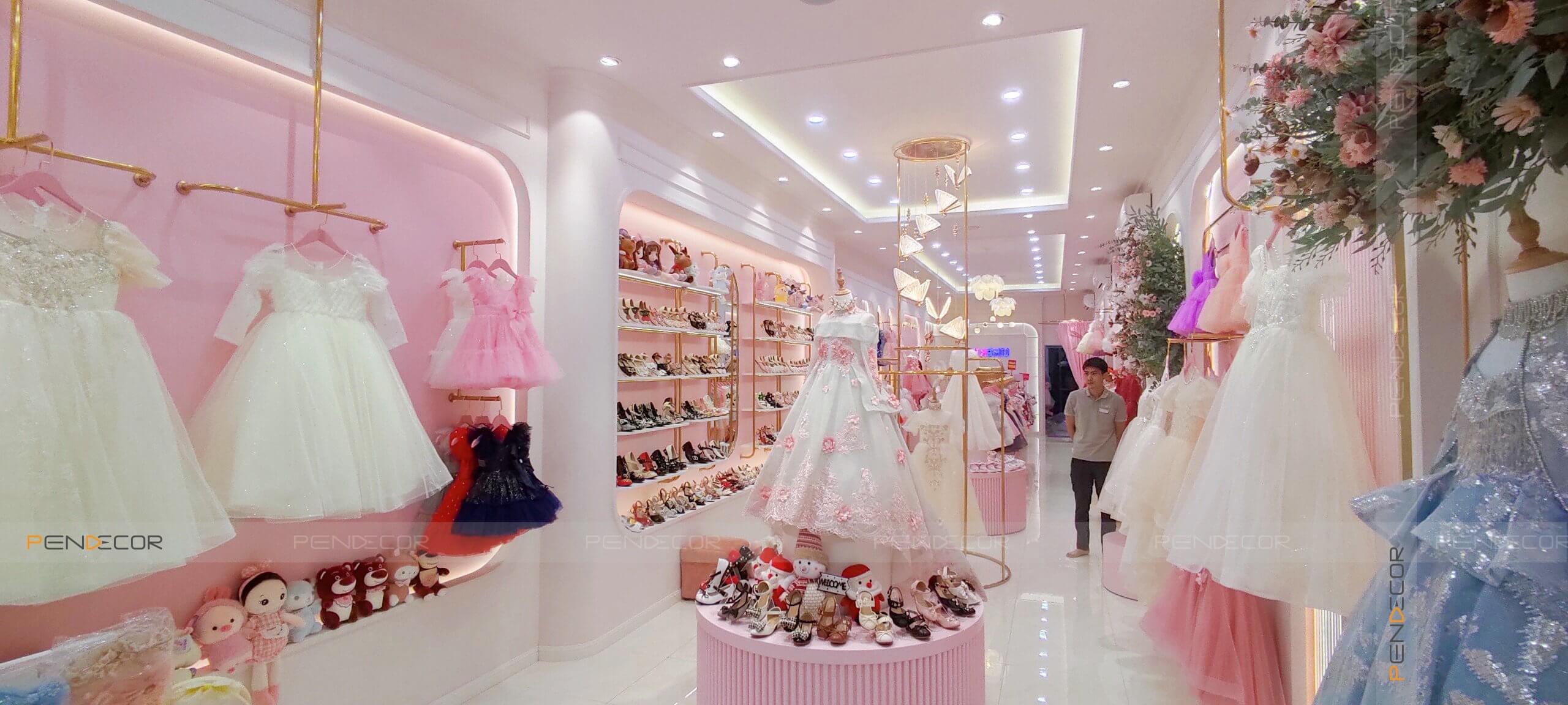 Thi Công Shop Thời Trang Trẻ Em Like Kids