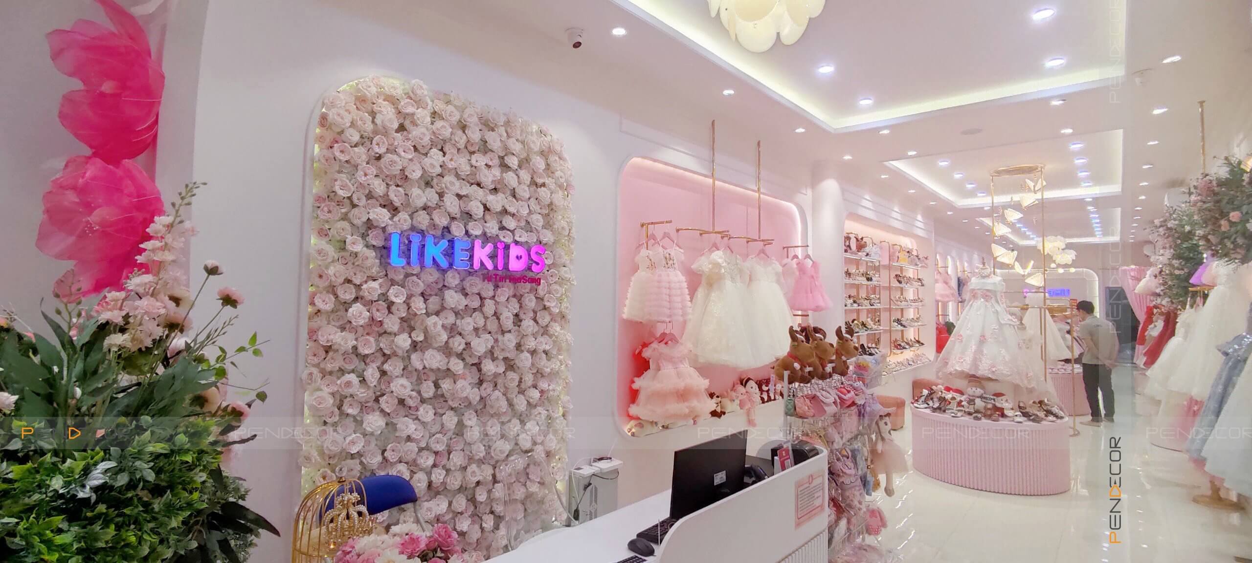 Thi Công Shop Thời Trang Trẻ Em Like Kids