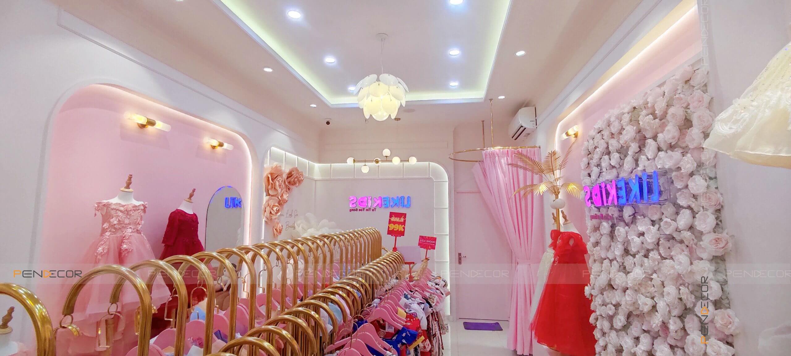 Thi Công Shop Thời Trang Trẻ Em Like Kids