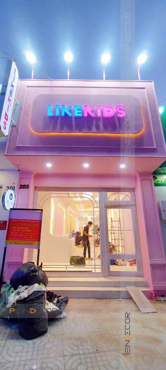 Thi Công Shop Thời Trang Trẻ Em Like Kids