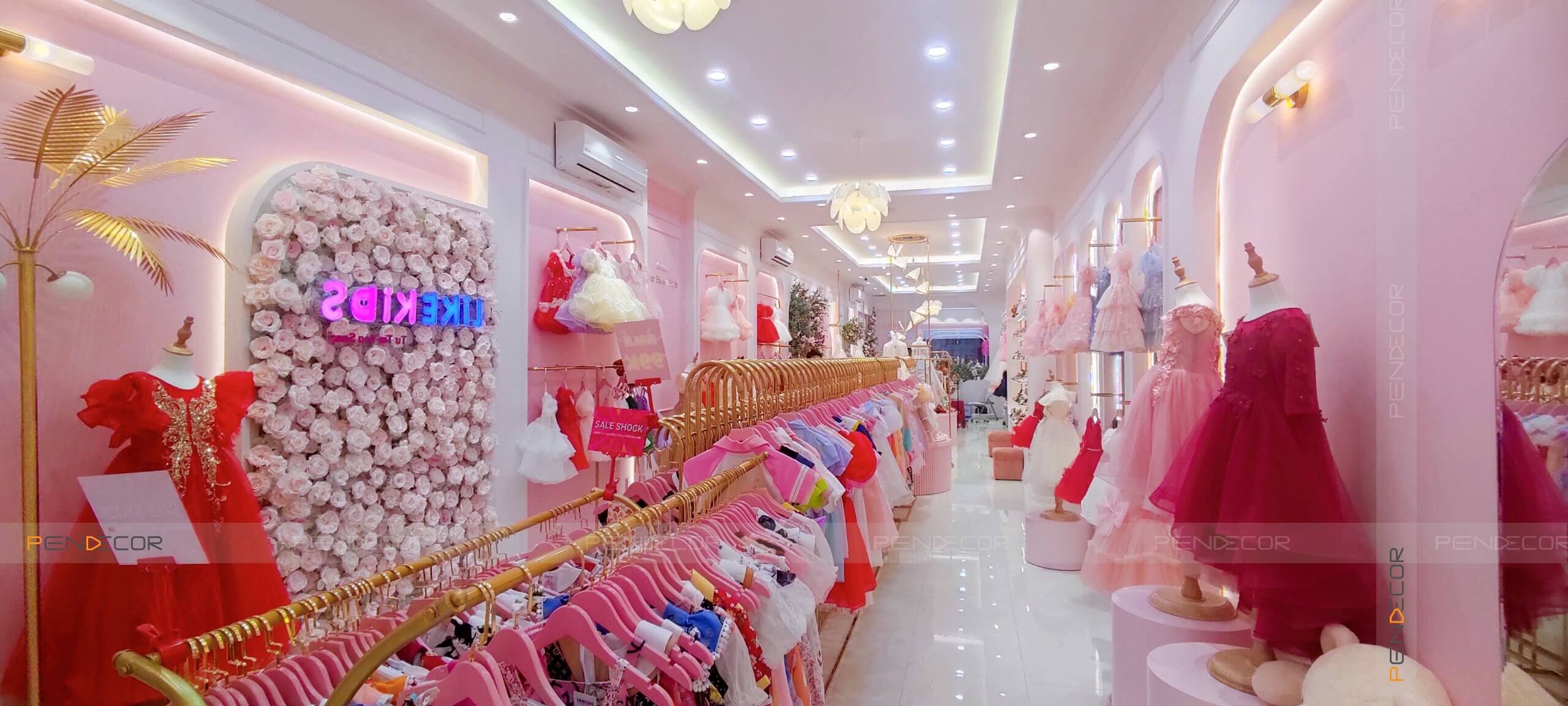 Thi Công Shop Thời Trang Trẻ Em Like Kids