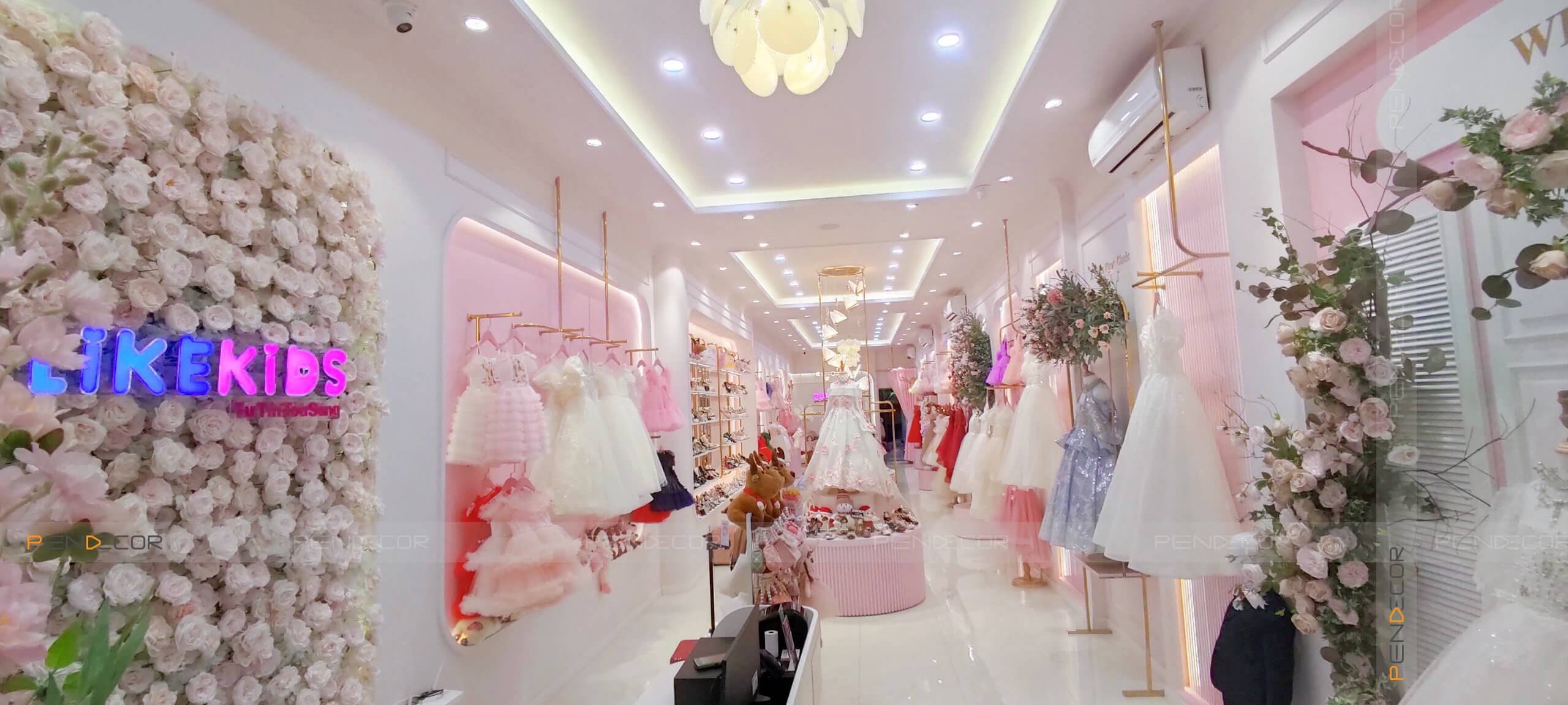 Thi Công Shop Thời Trang Trẻ Em Like Kids