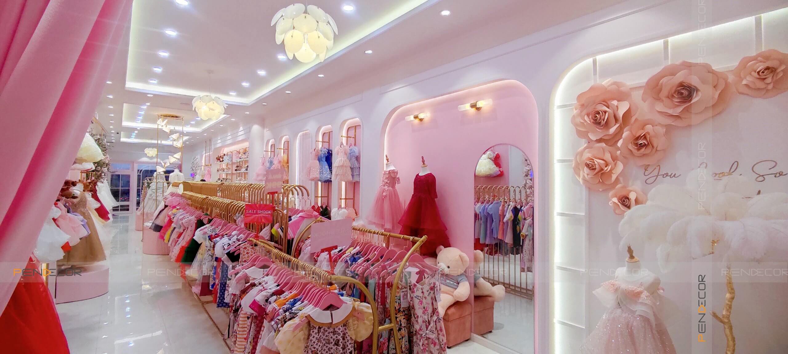 Thi Công Shop Thời Trang Trẻ Em Like Kids