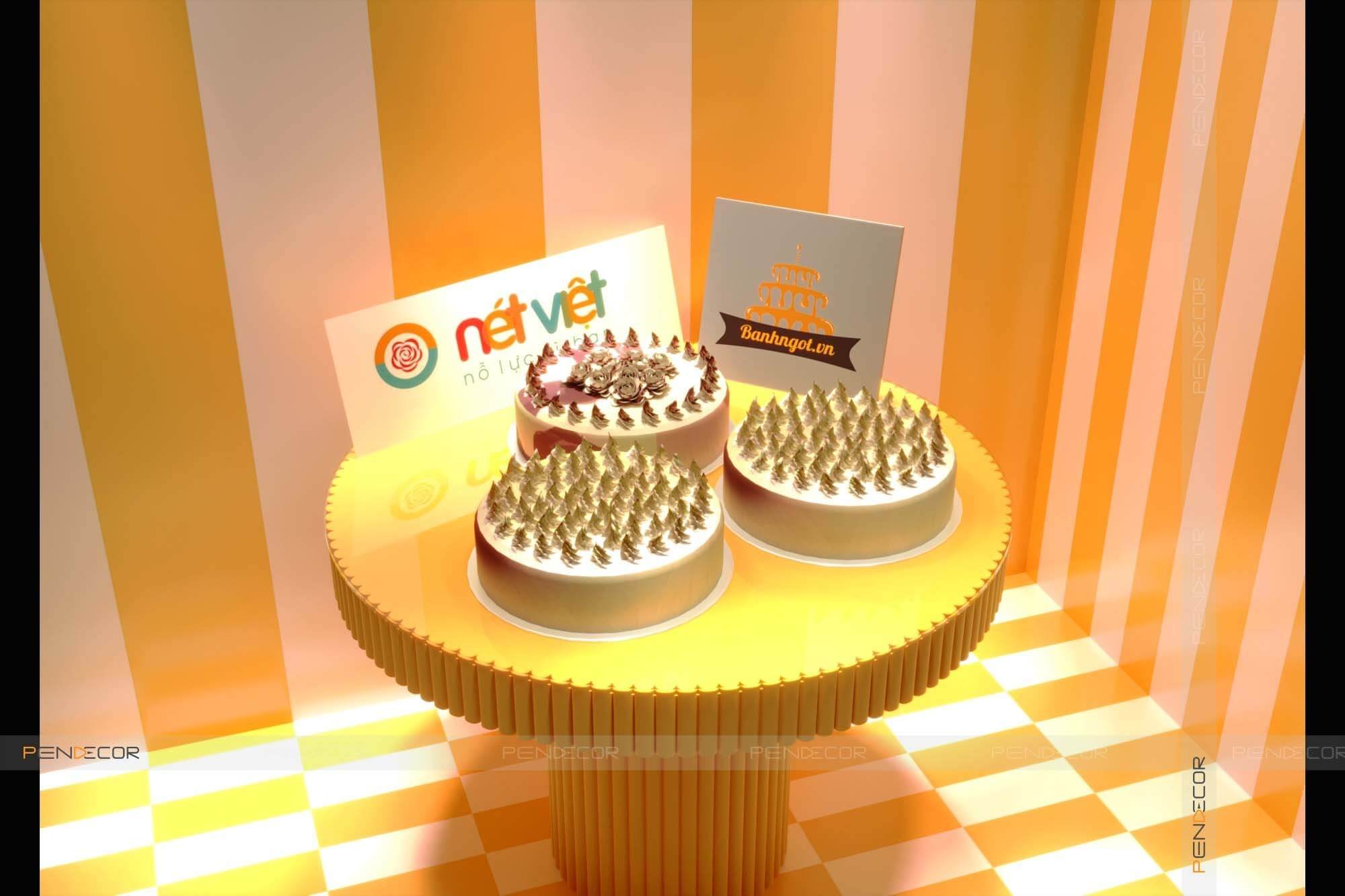 Thiết Kế Tiệm Hoa và Bánh Kem Nét Việt