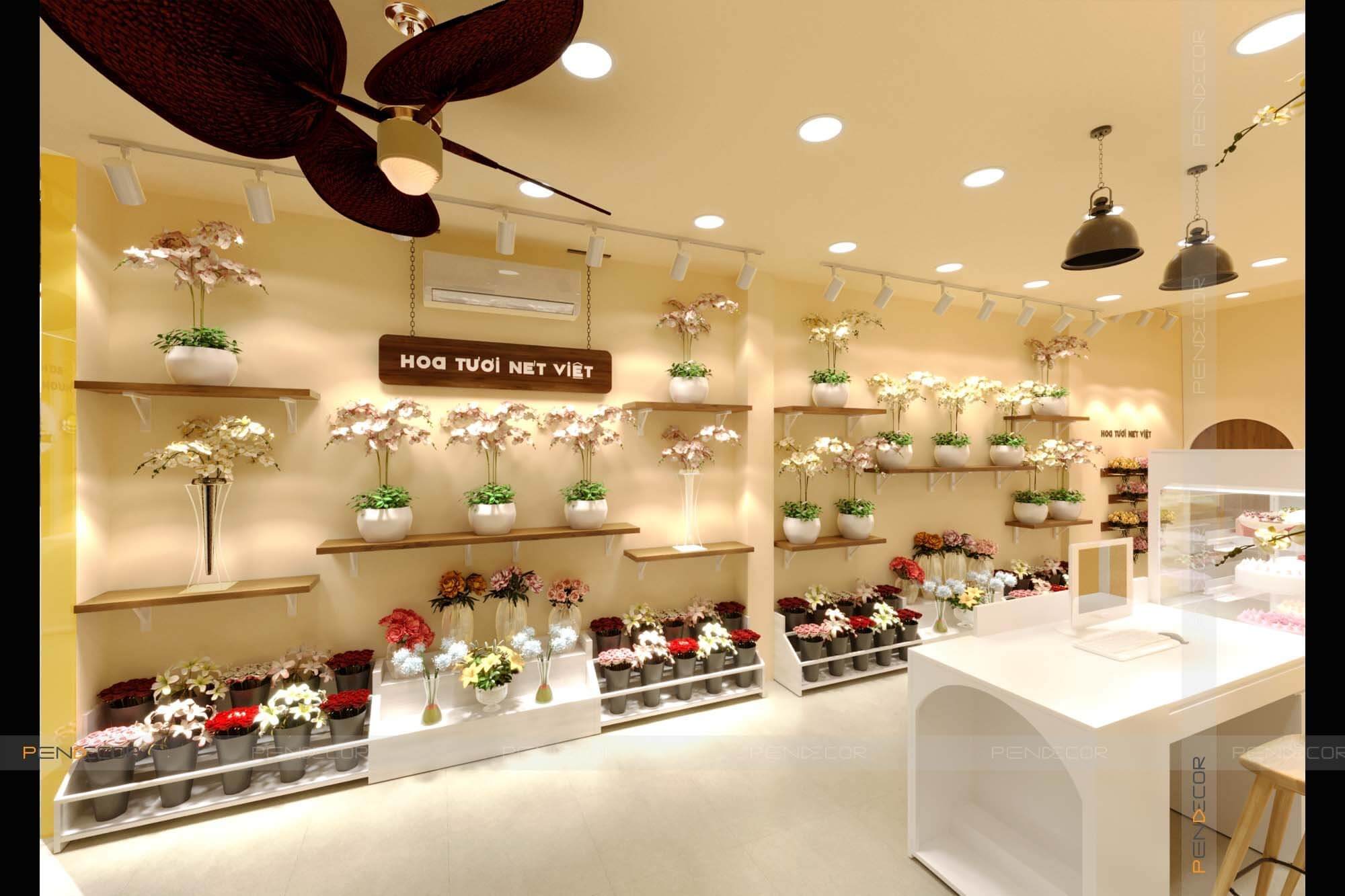 Thiết Kế Tiệm Hoa và Bánh Kem Nét Việt