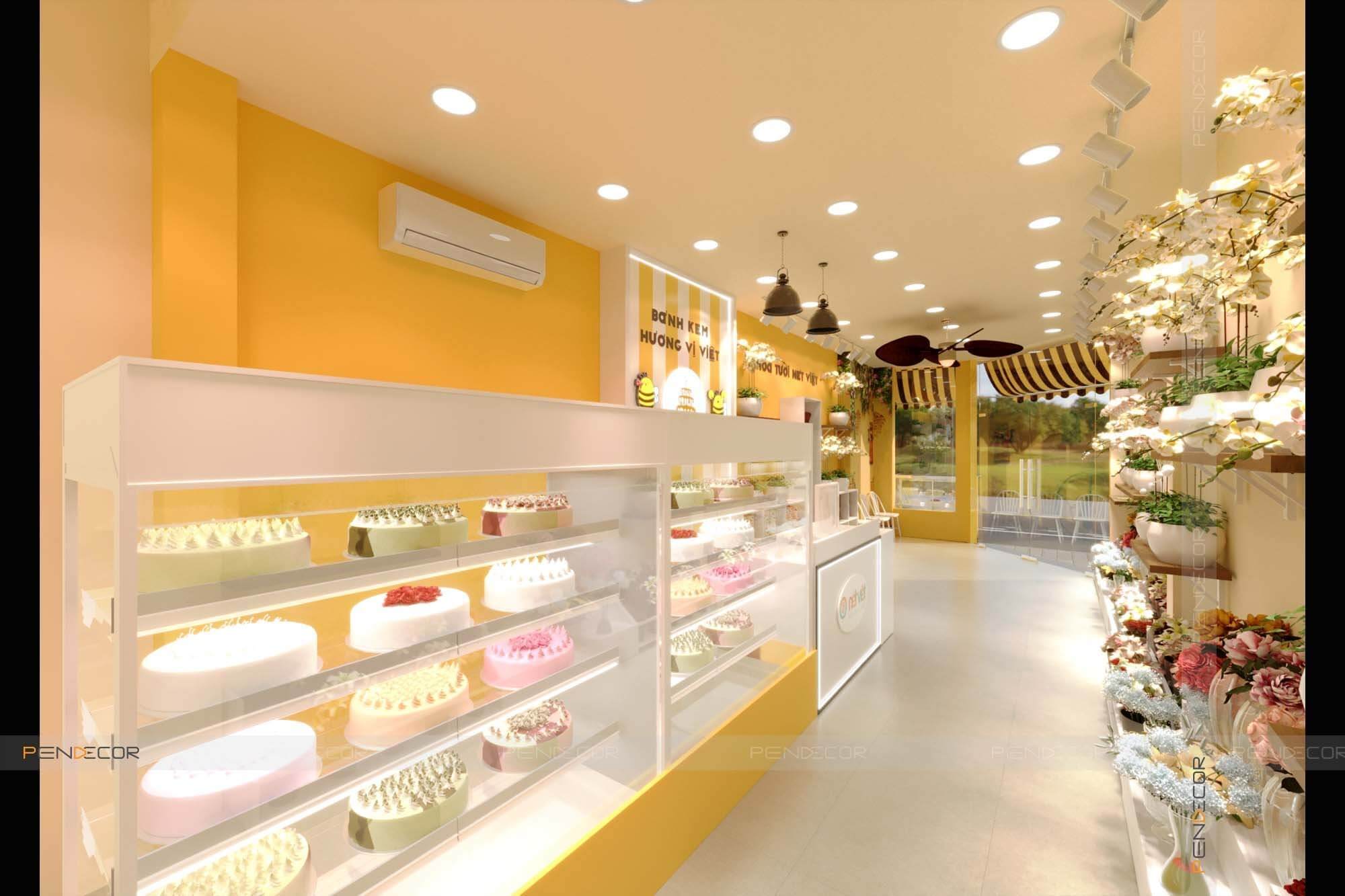 Thiết Kế Tiệm Hoa và Bánh Kem Nét Việt