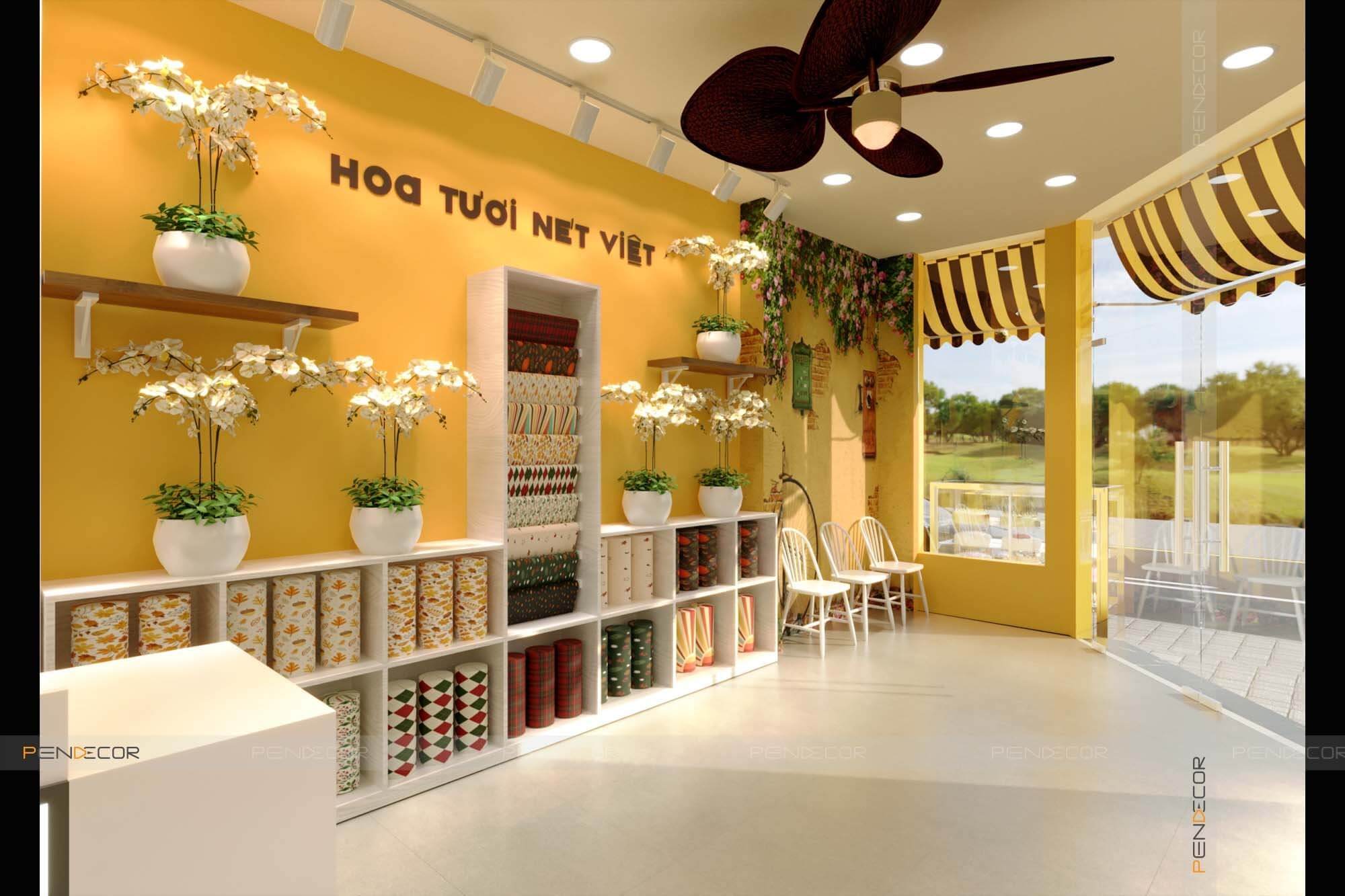 Thiết Kế Tiệm Hoa và Bánh Kem Nét Việt