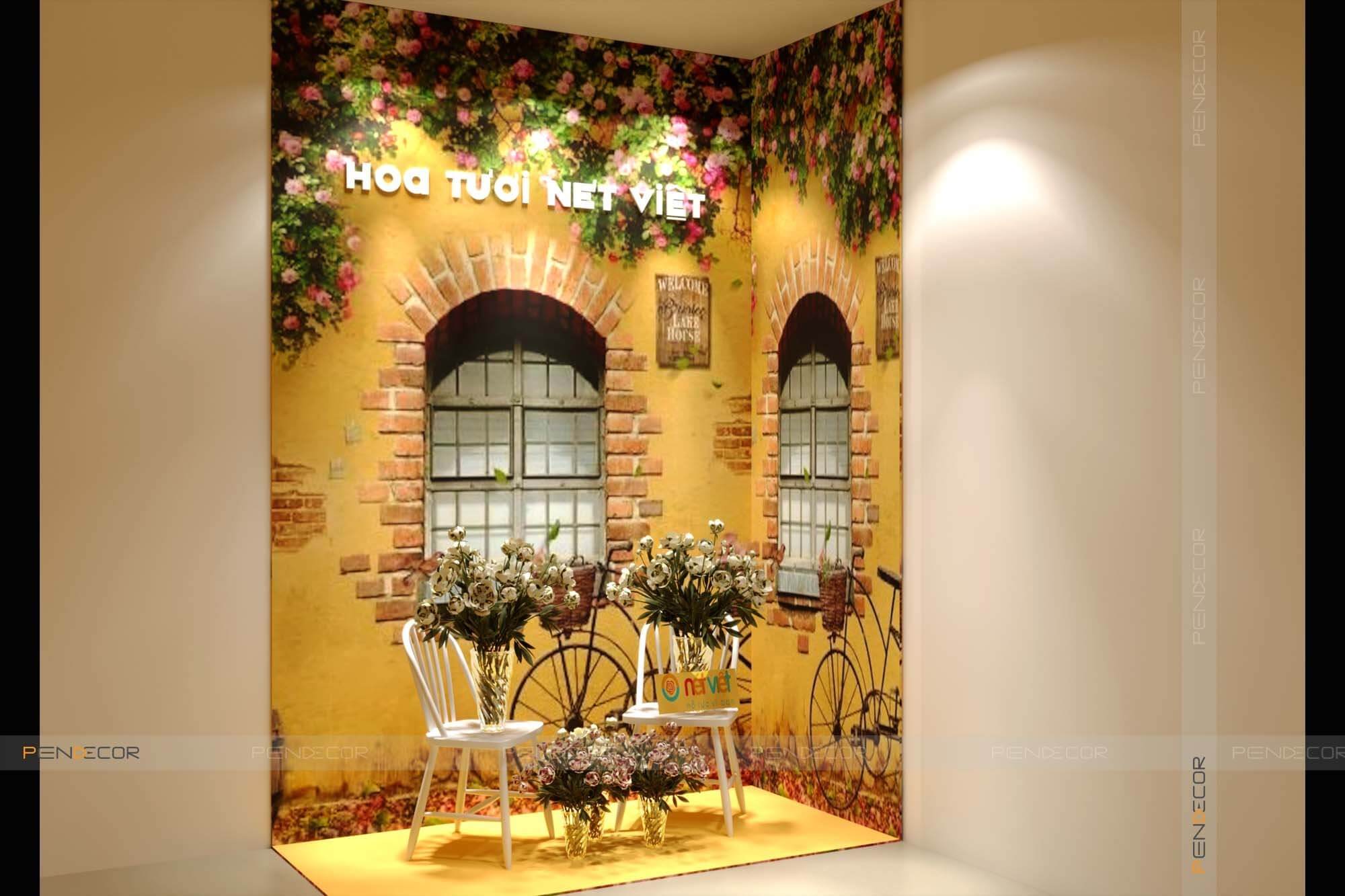 Thiết Kế Tiệm Hoa và Bánh Kem Nét Việt