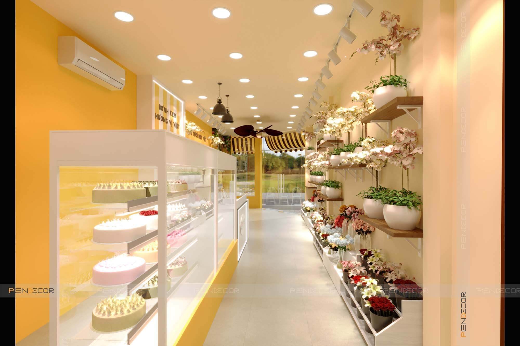 Thiết Kế Tiệm Hoa và Bánh Kem Nét Việt