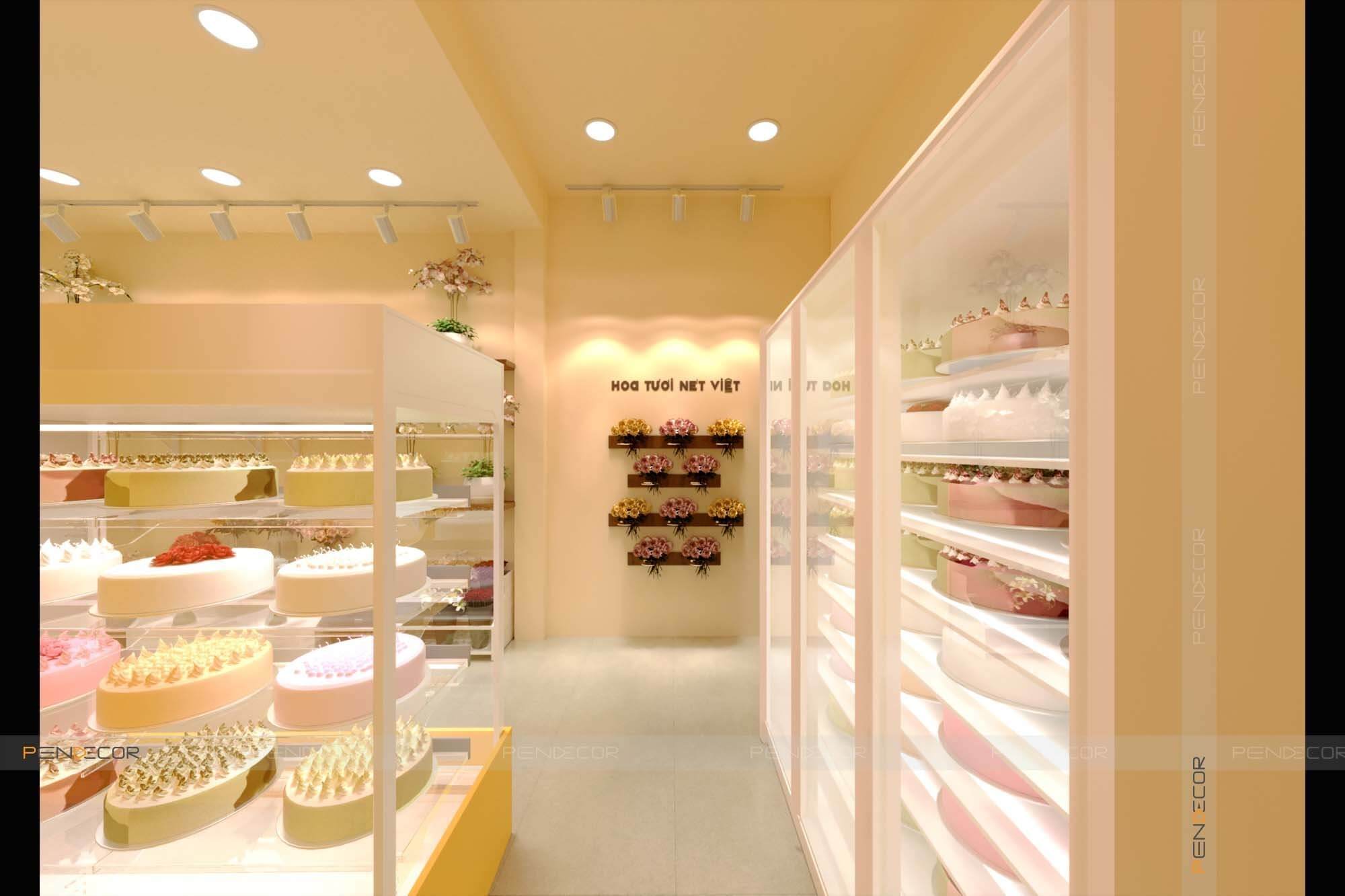 Thiết Kế Tiệm Hoa và Bánh Kem Nét Việt