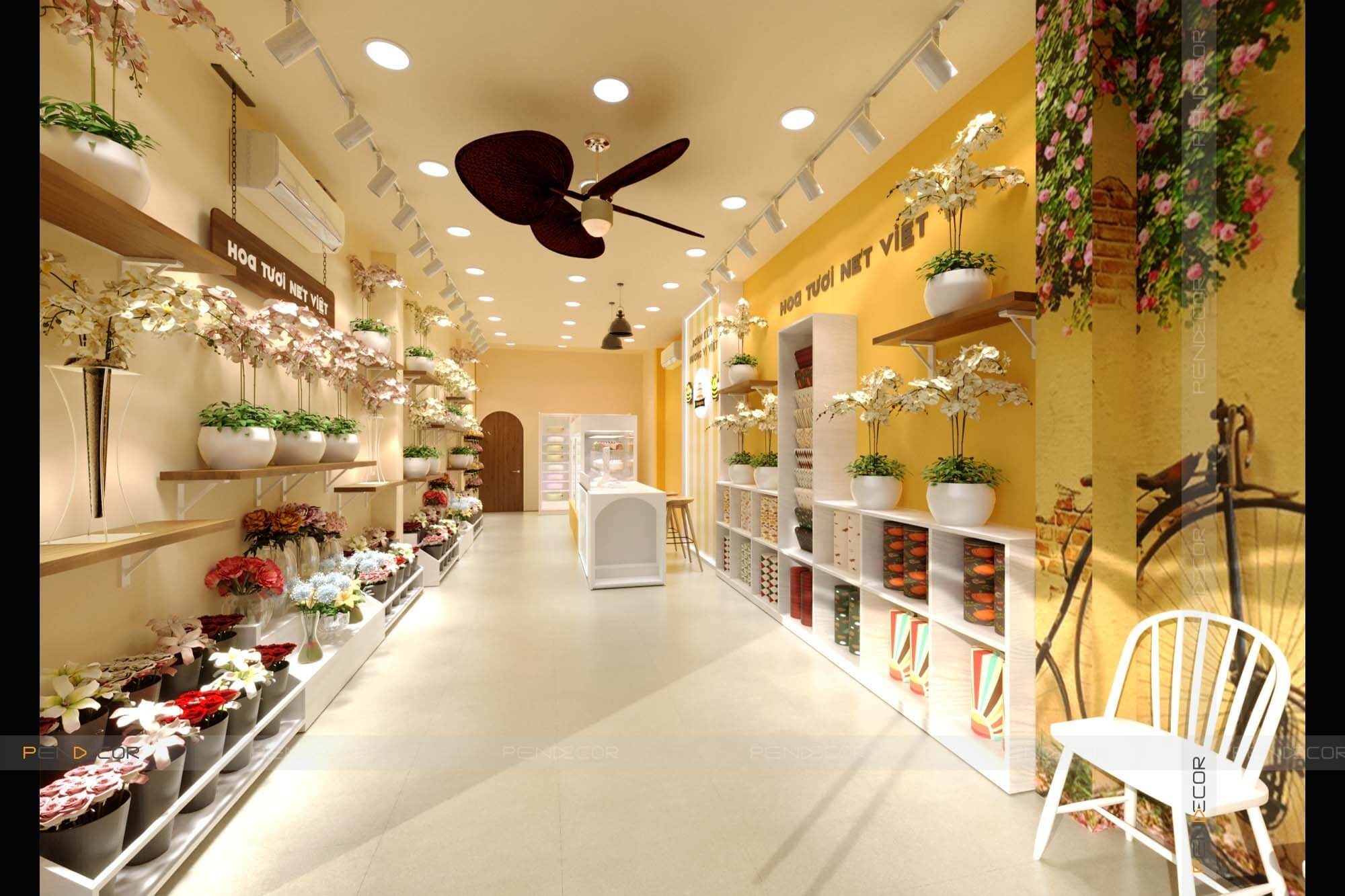 Thiết Kế Tiệm Hoa và Bánh Kem Nét Việt