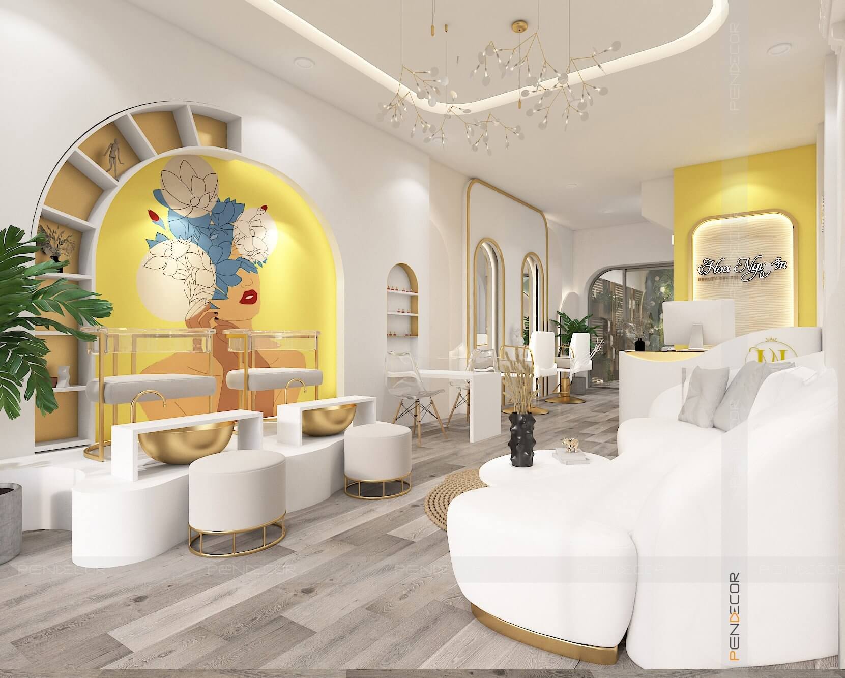 Thiết Kế Spa Hoa Nguyễn