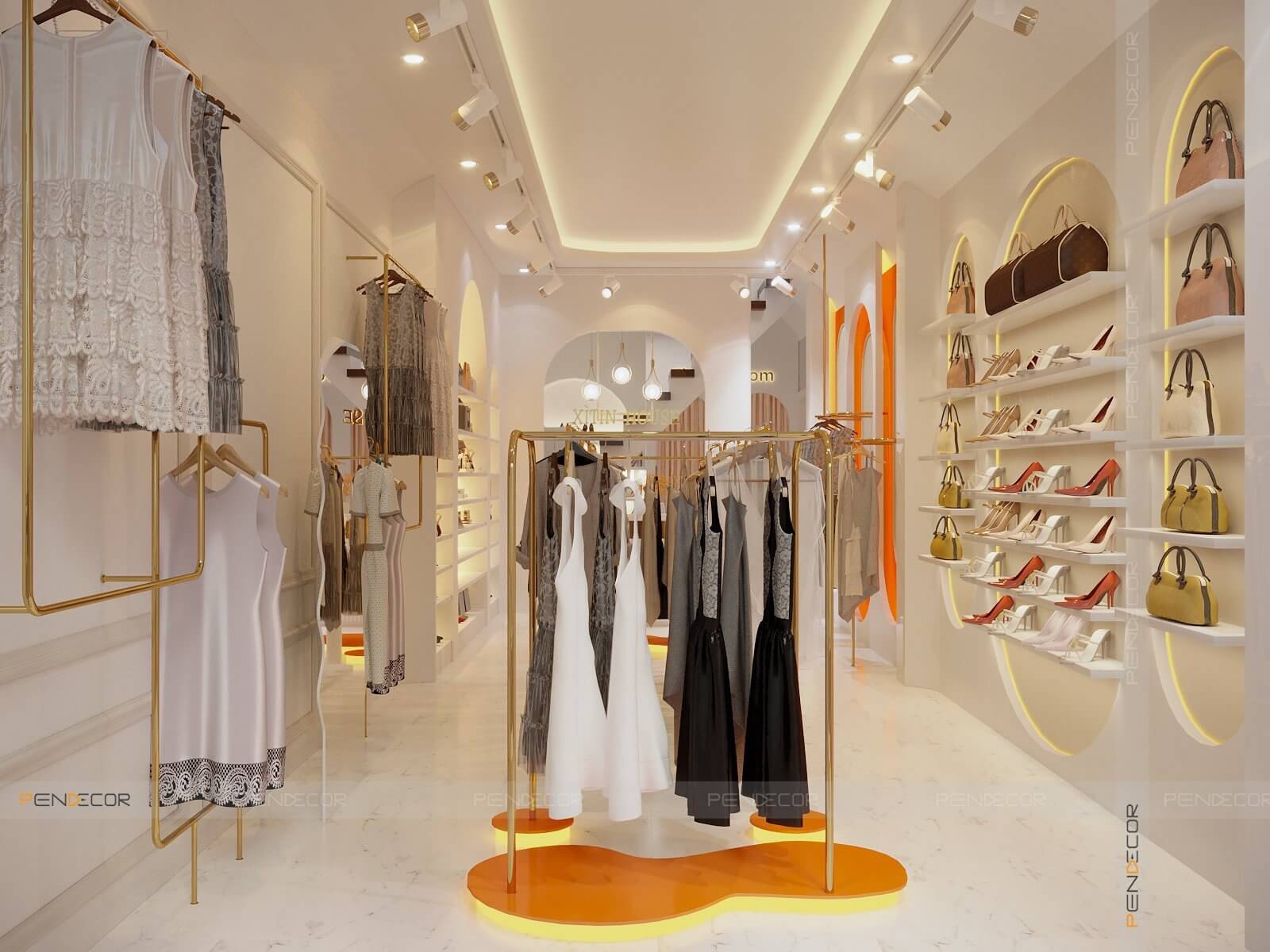 Thiết Kế Shop Thời Trang Nữ Xì Tin