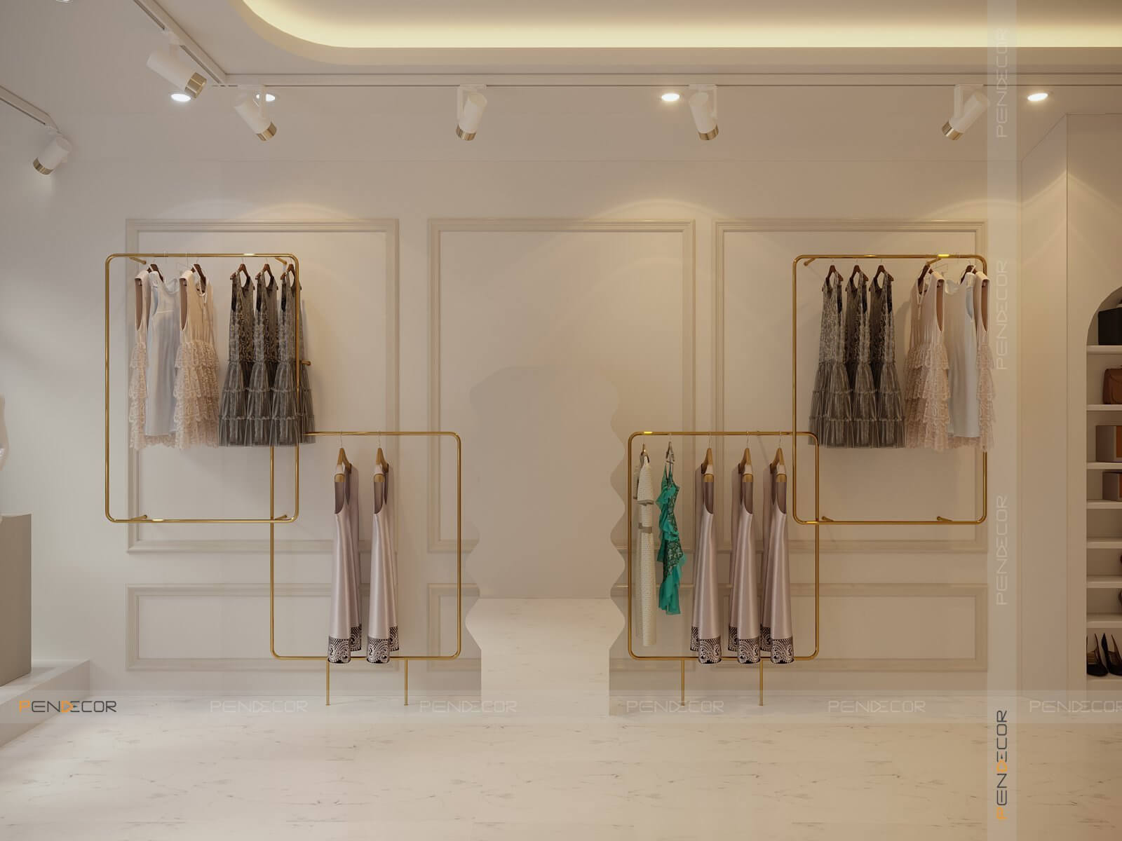 Thiết Kế Shop Thời Trang Nữ Xì Tin