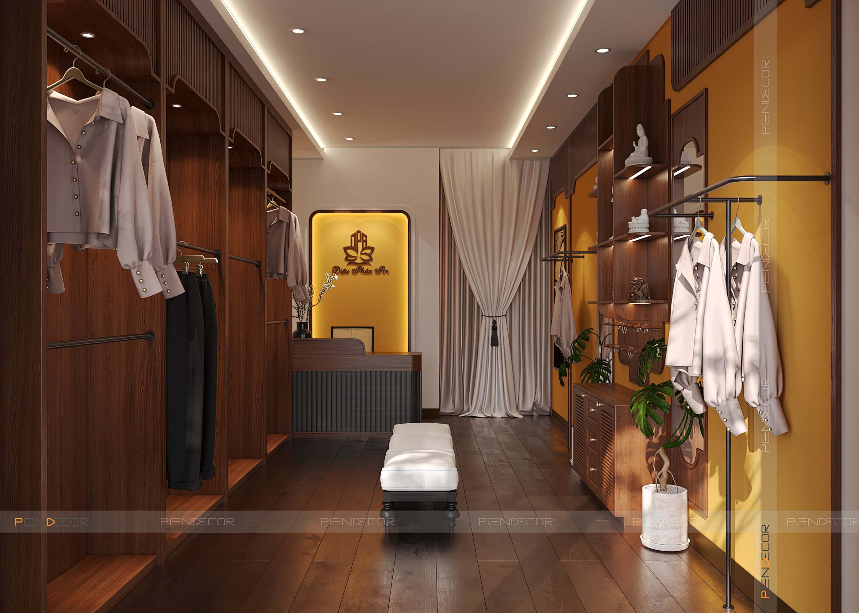 Thiết Kế Shop Trang Phục Phật Tử và Đồ Phong Thuỷ Diệu Phúc An