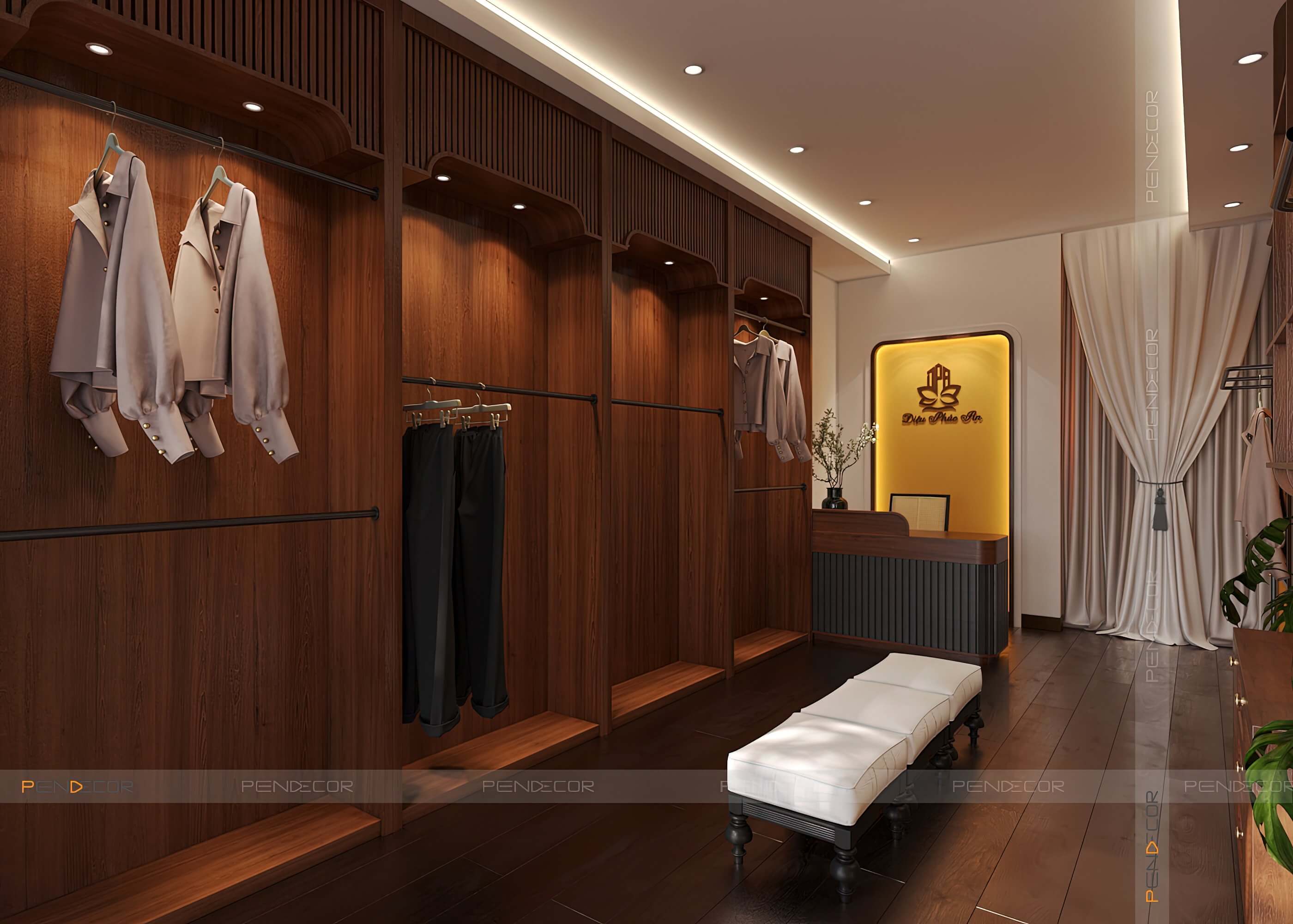 Thiết Kế Shop Trang Phục Phật Tử và Đồ Phong Thuỷ Diệu Phúc An