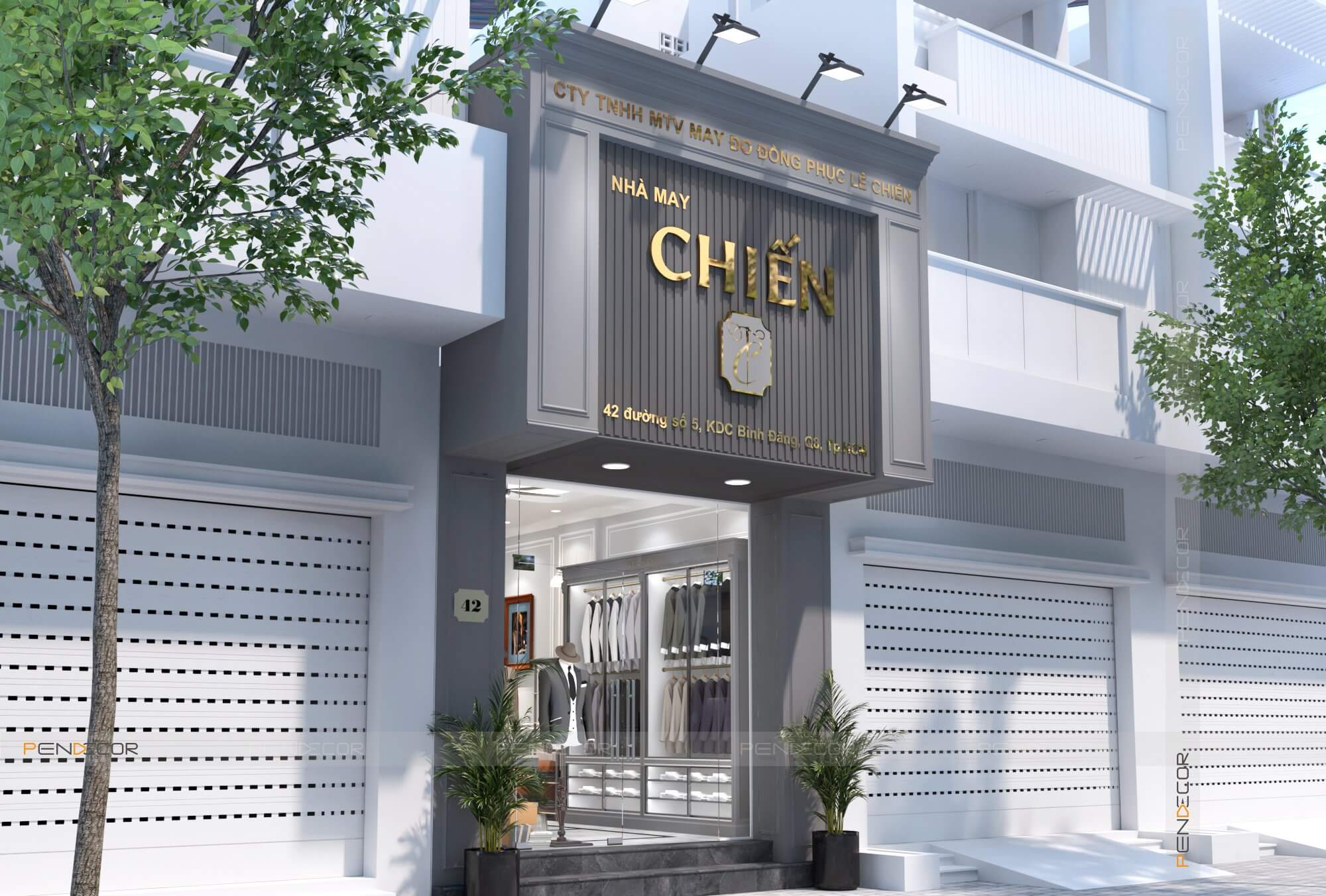 Thiết Kế Nhà May Veston Lê Chiến