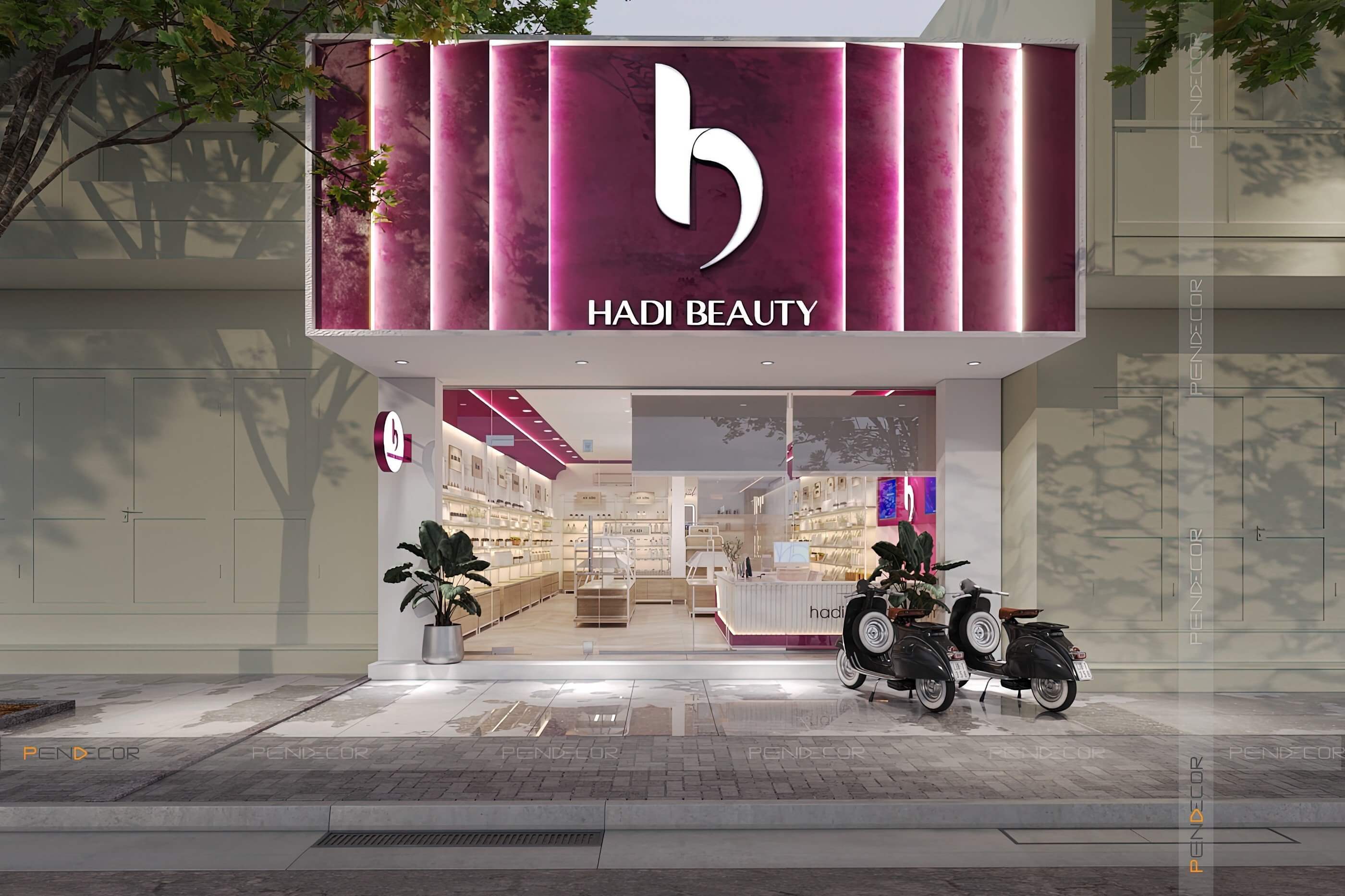 Thiết Kế Shop Mỹ Phẩm HADI Beauty (Chi nhánh Phan Thanh)