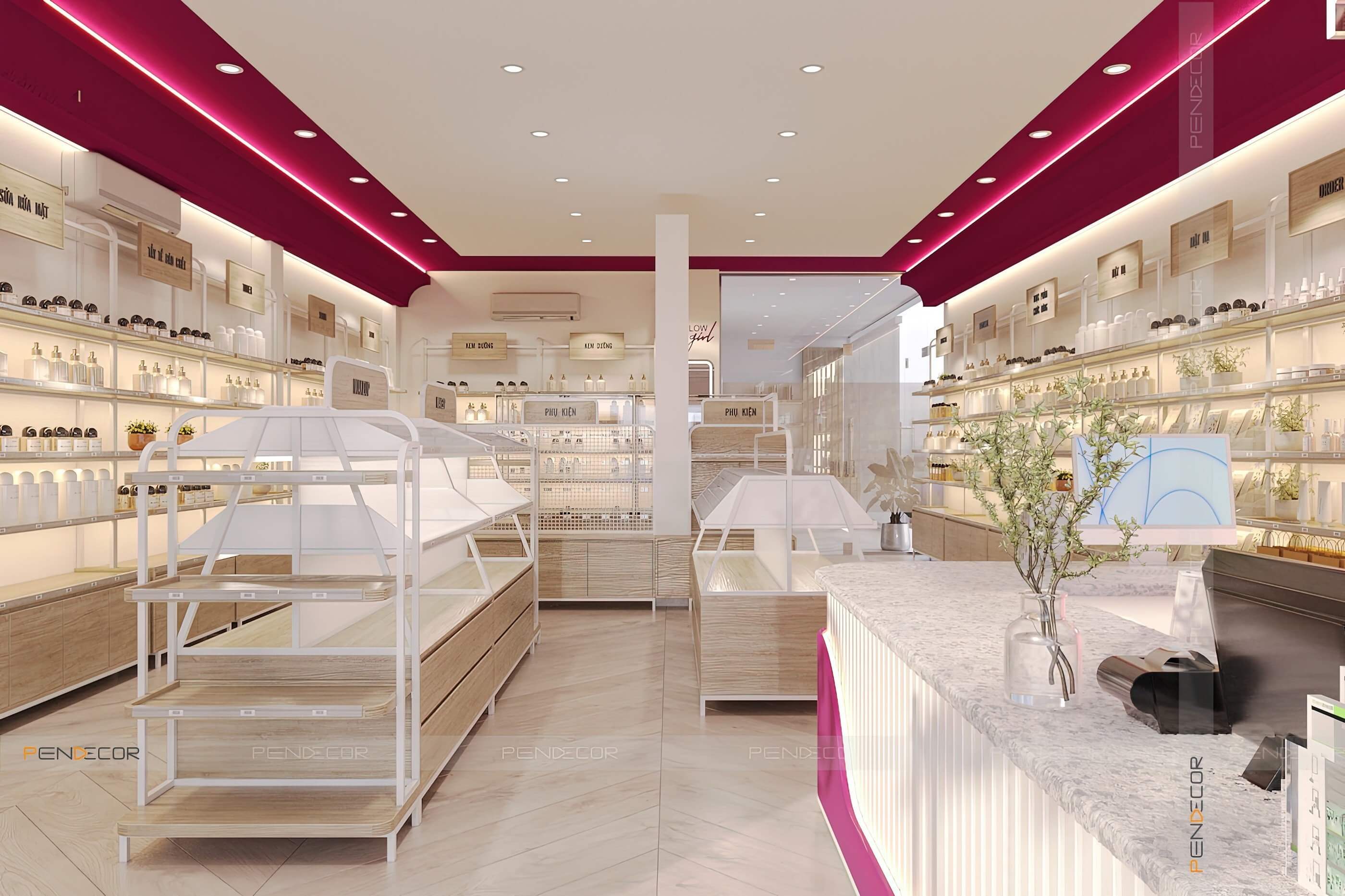 Thiết Kế Shop Mỹ Phẩm HADI Beauty (Chi nhánh Phan Thanh)