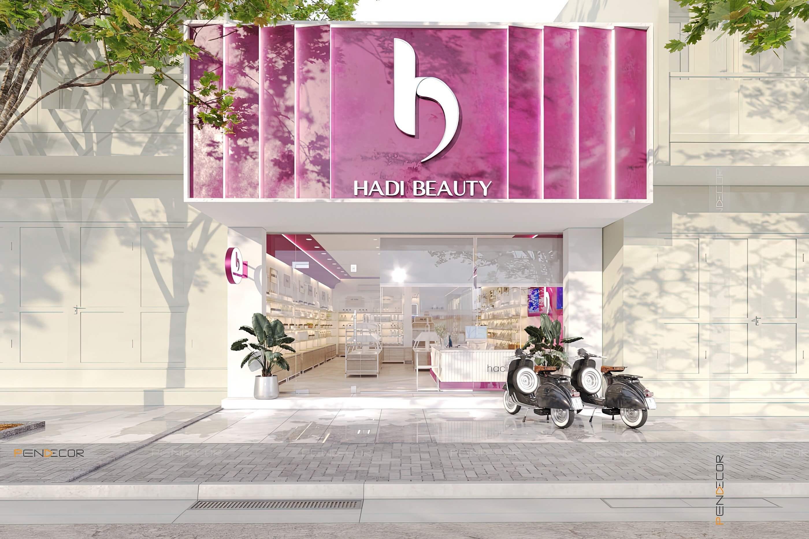 Thiết Kế Shop Mỹ Phẩm HADI Beauty (Chi nhánh Phan Thanh)