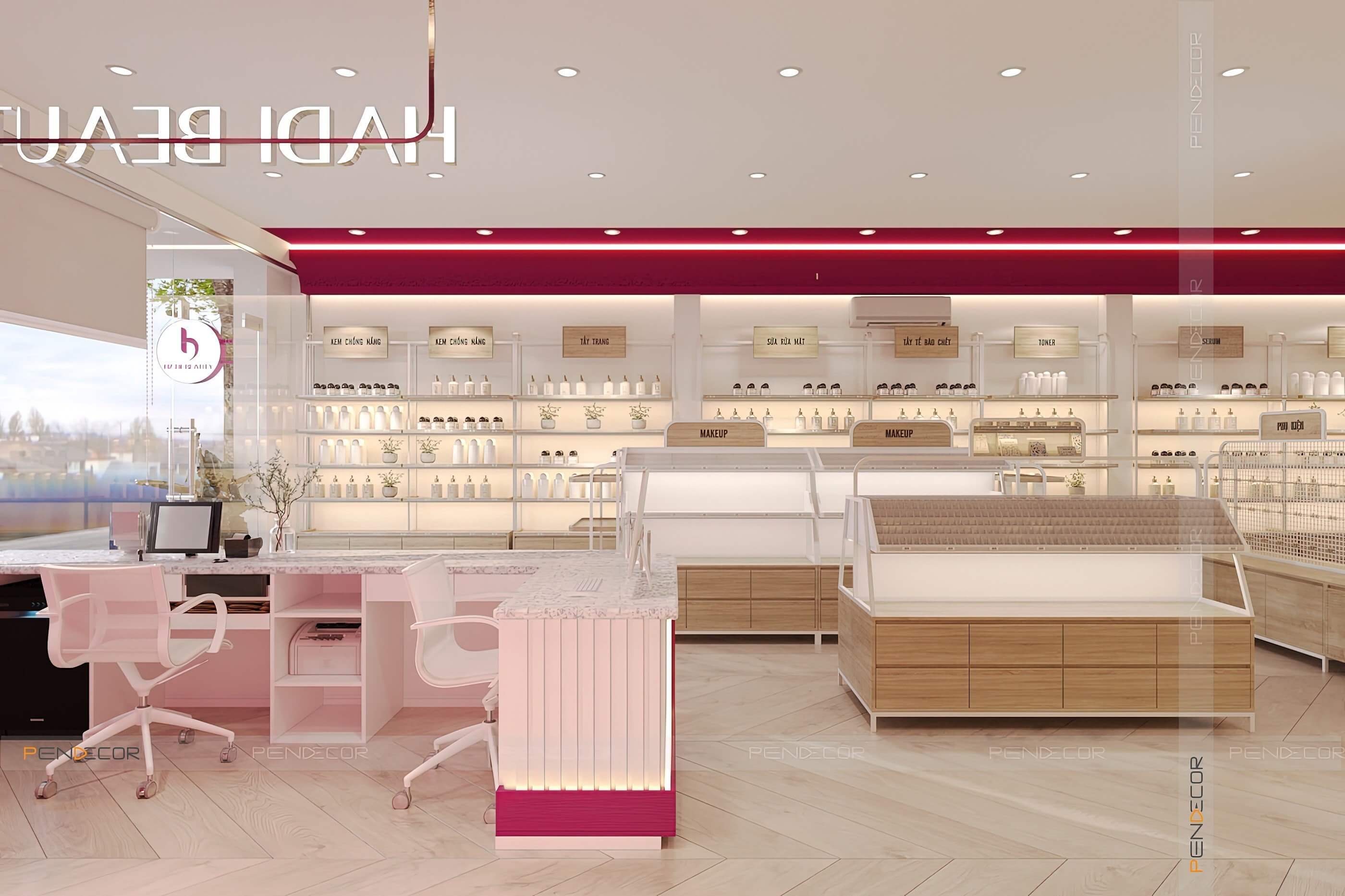 Thiết Kế Shop Mỹ Phẩm HADI Beauty (Chi nhánh Phan Thanh)
