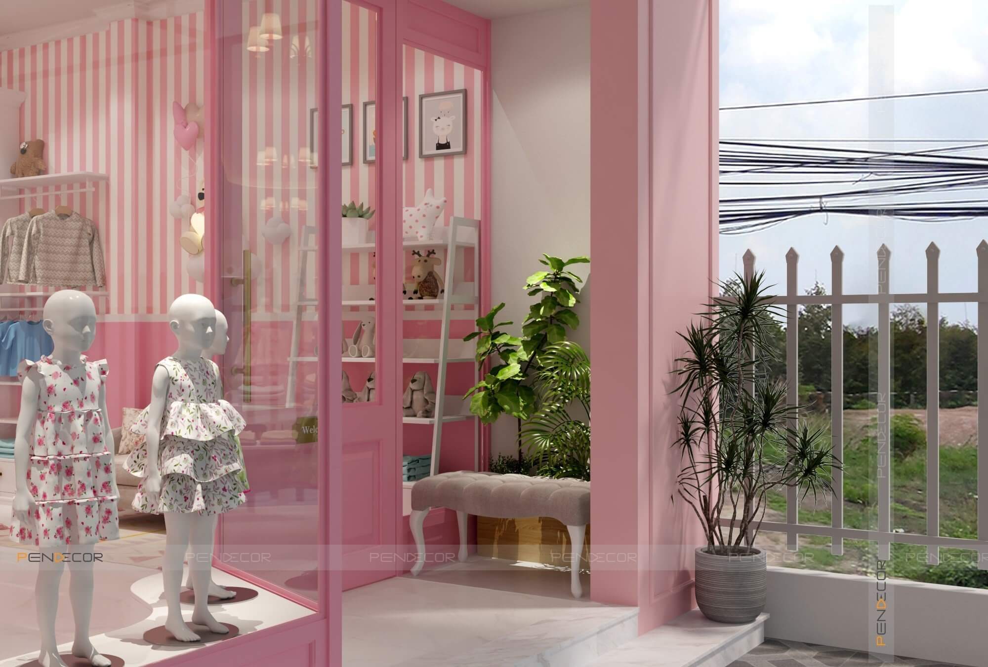 Thiết Kế Shop Thời Trang Trẻ Em Angela Baby