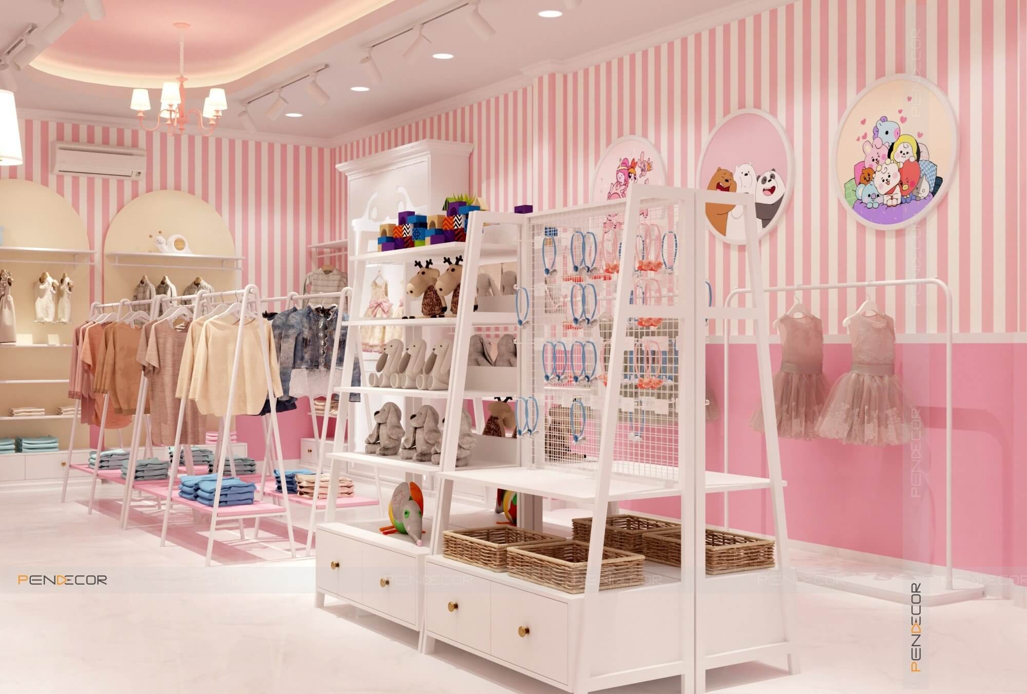 Thiết Kế Shop Thời Trang Trẻ Em Angela Baby