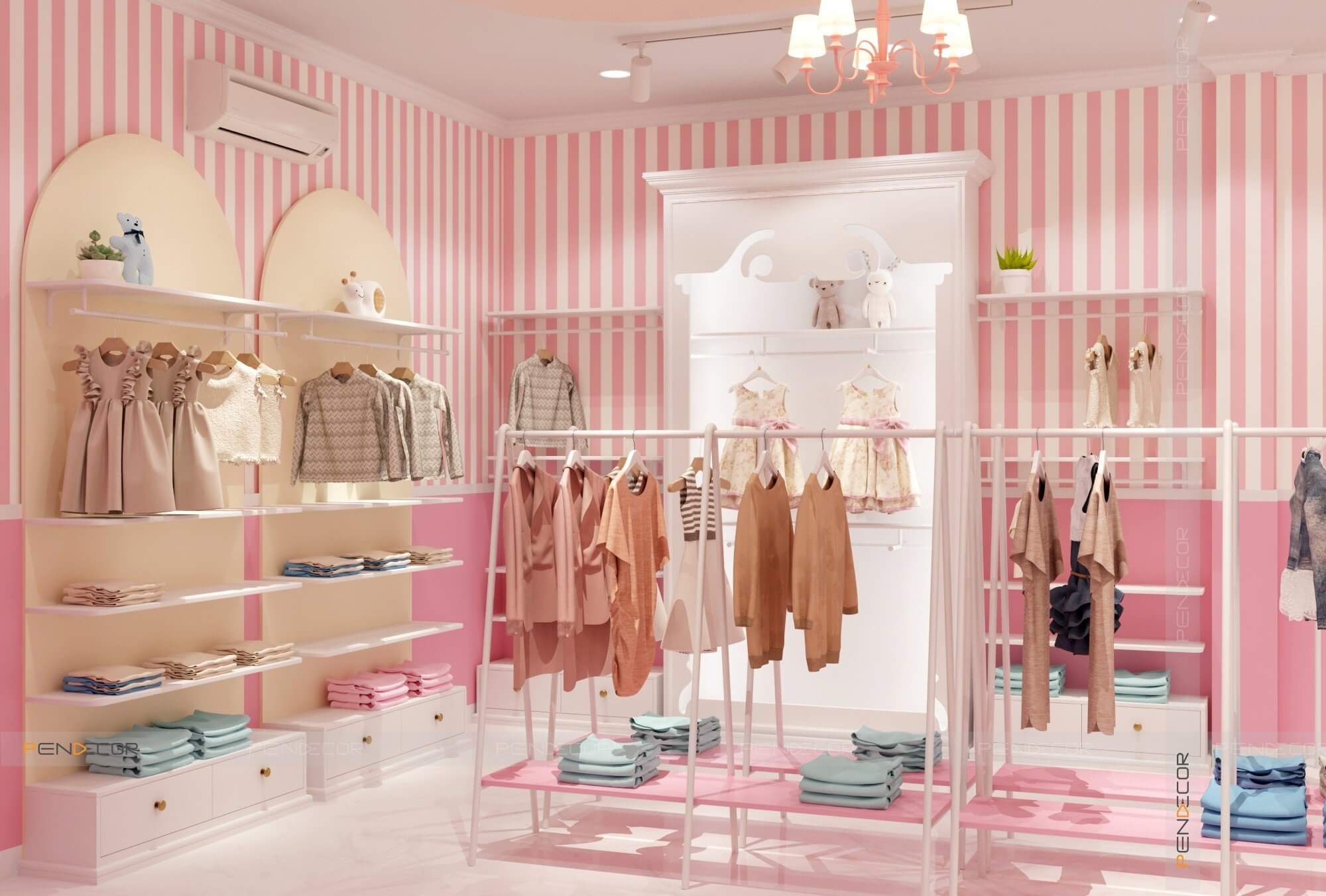 Thiết Kế Shop Thời Trang Trẻ Em Angela Baby
