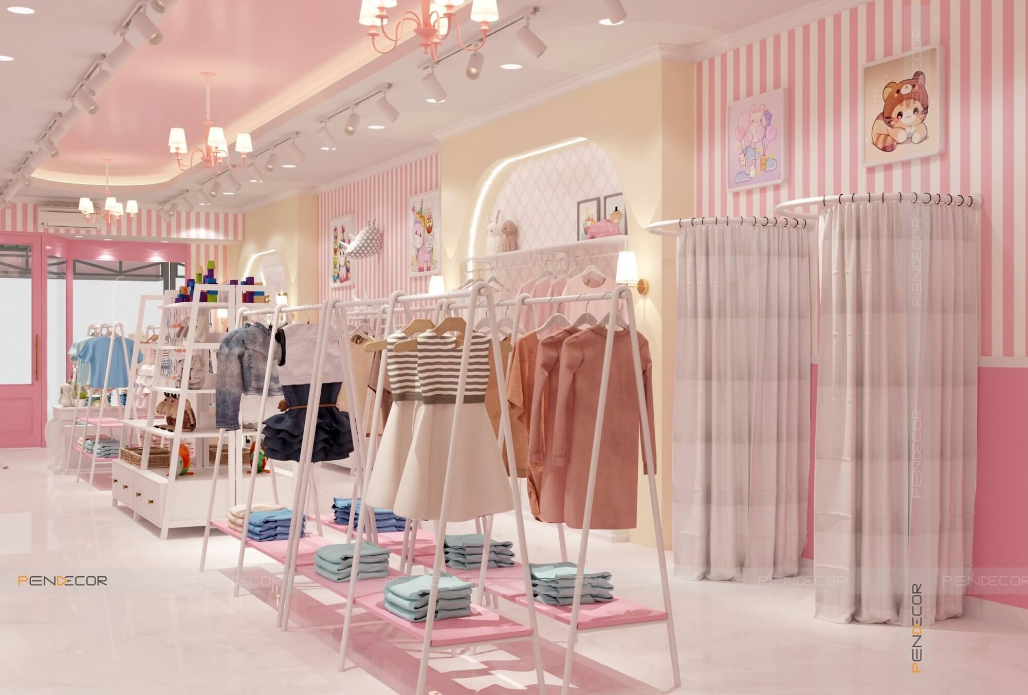 Thiết Kế Shop Thời Trang Trẻ Em Angela Baby