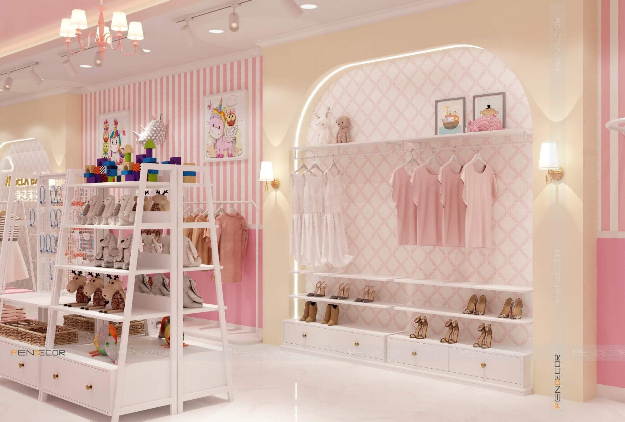 Thiết Kế Shop Thời Trang Trẻ Em Angela Baby